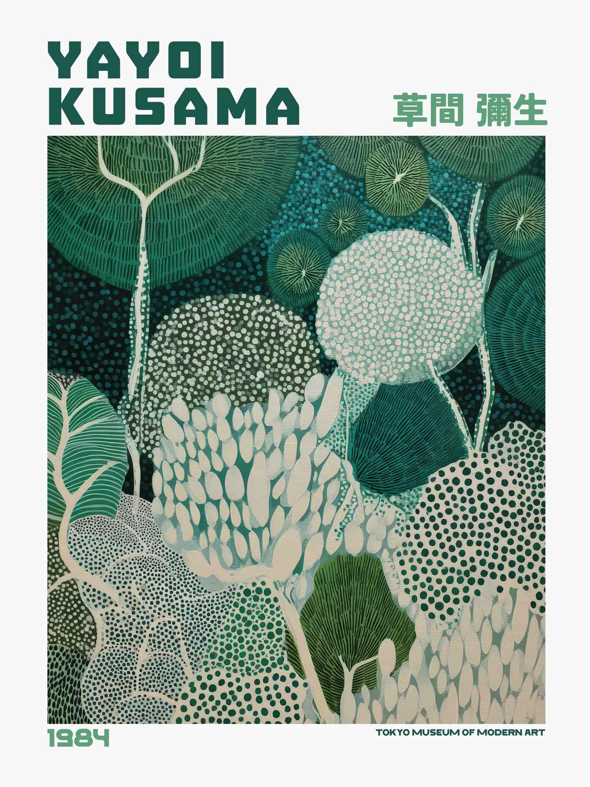 Poster - Yayoi Kusama Grön Konst
