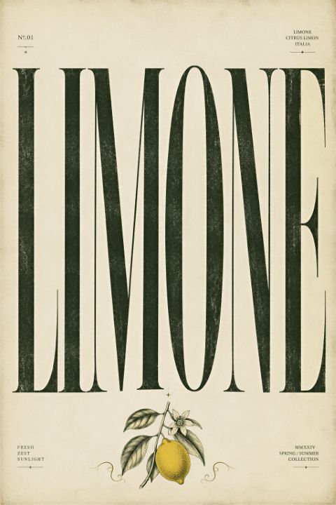 Affisch - Limone Vintage Art