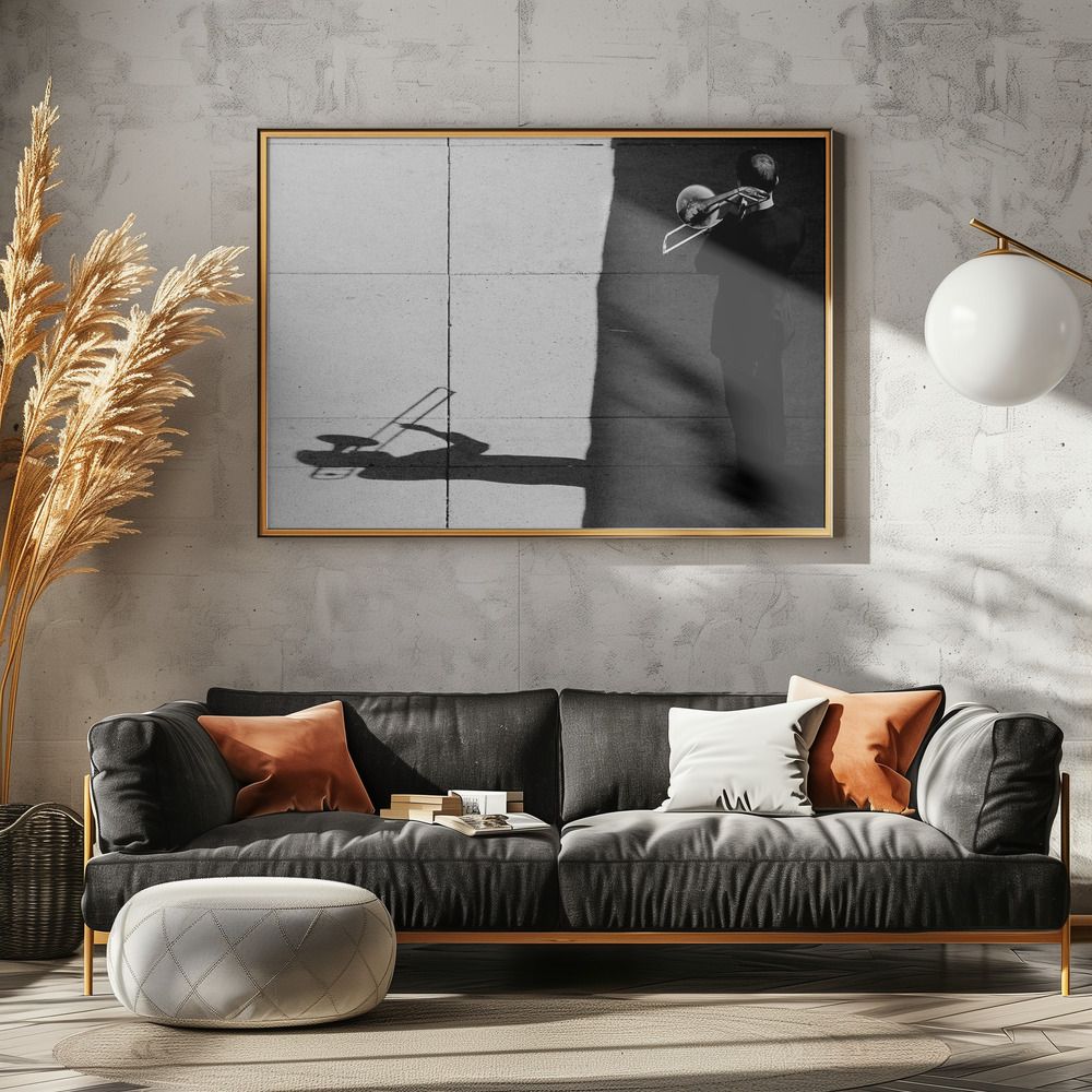 Poster - Trombonesilhuett