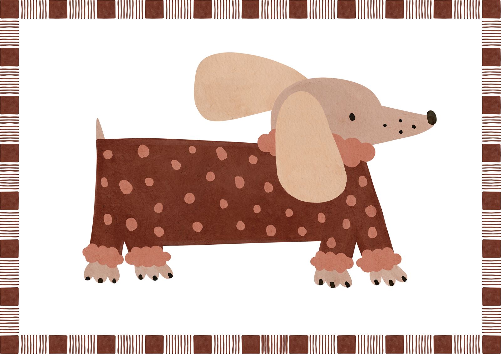 Poster - Lekfull Hunddesign