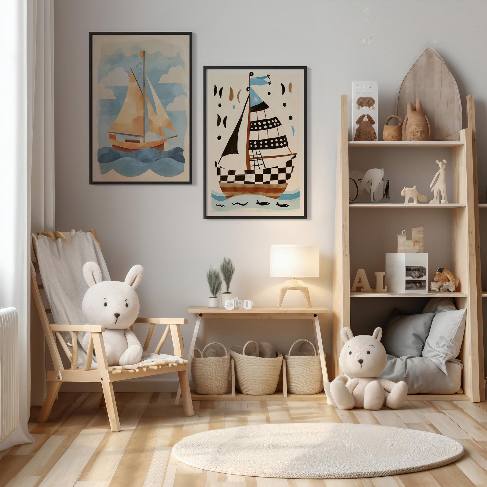 Poster - Nautisk konst / Set om 2