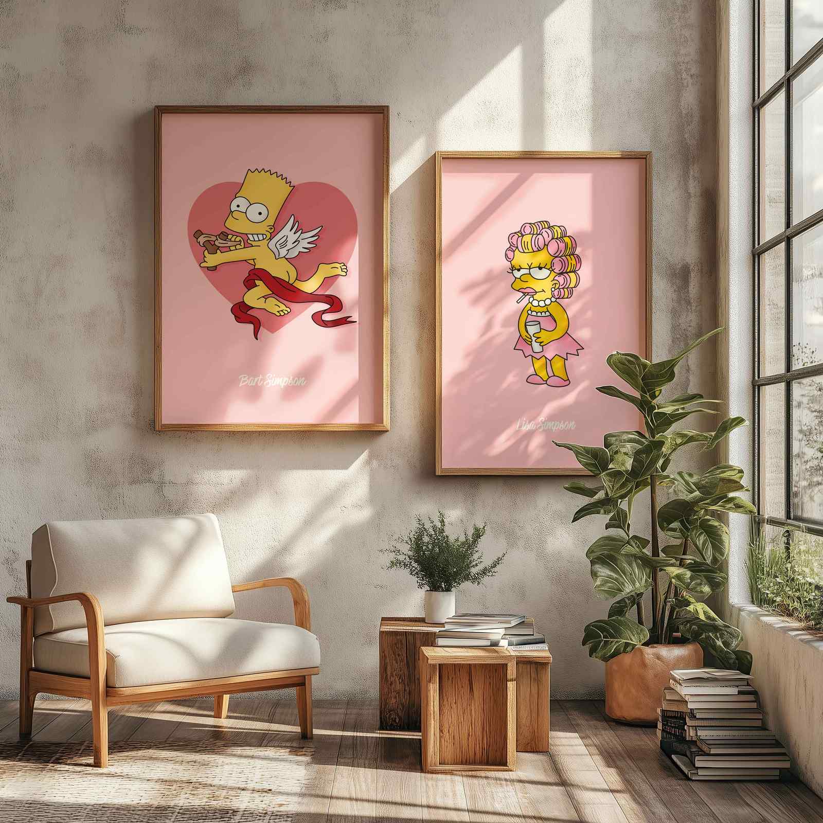 Poster - Lisa och Bart Simpson / Set med 2