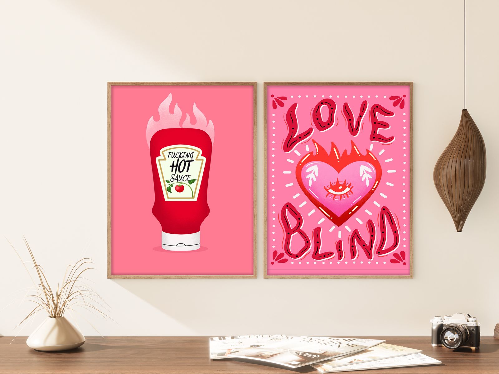 Poster - Kärleken Blind & Het Sås / Set om 2