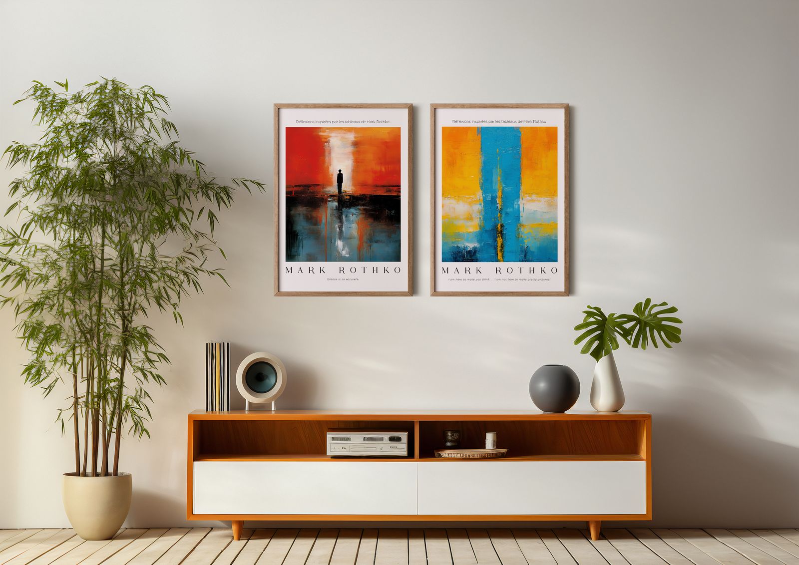 Poster - Mark Rothko Reflektioner / Set av 2