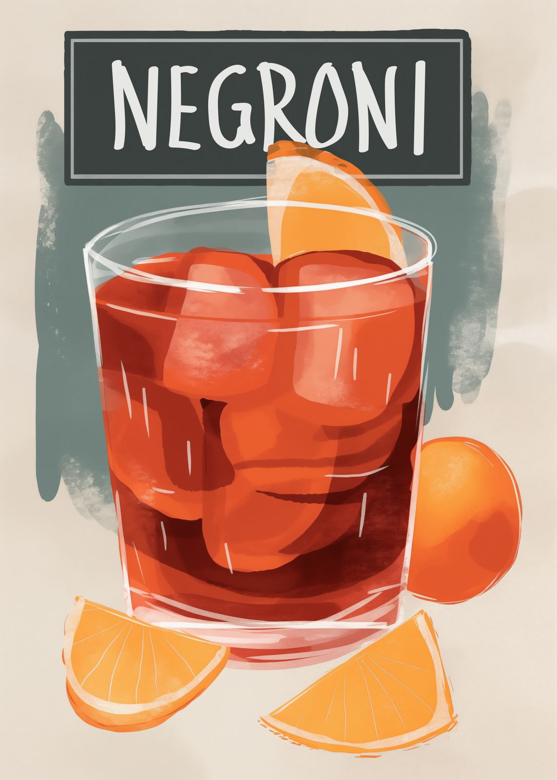 Poster - Negroni Cocktail