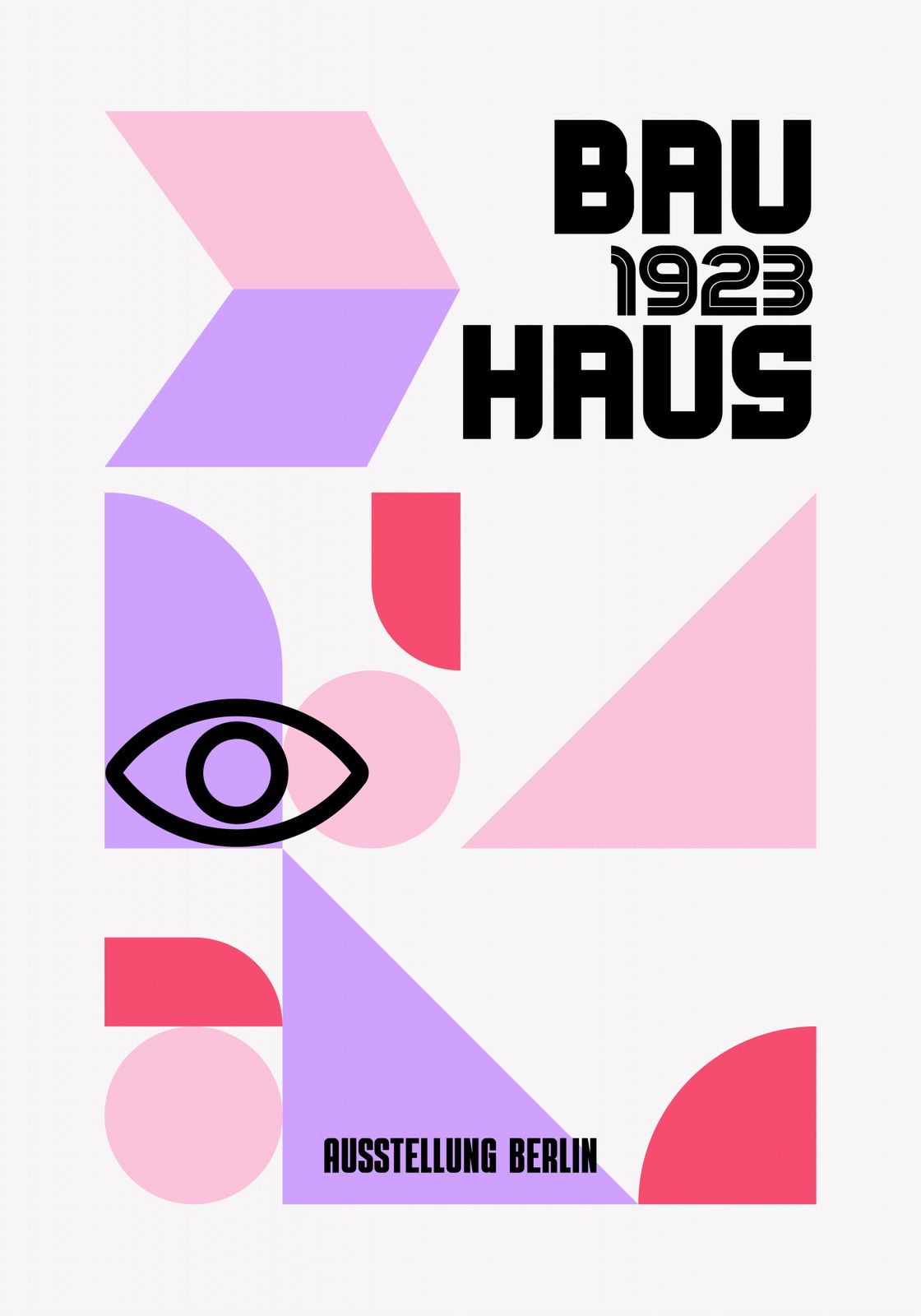 Poster - Bauhausutställningen 1923