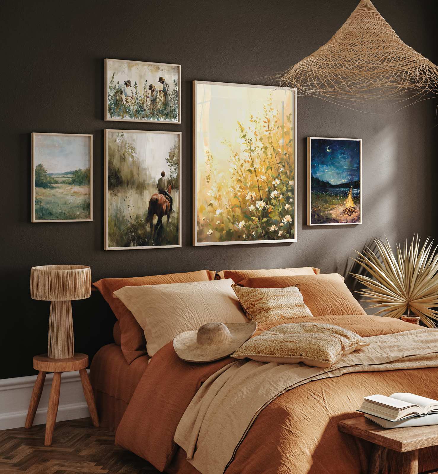 Poster - Konstnärliga Naturscener / Set om 6