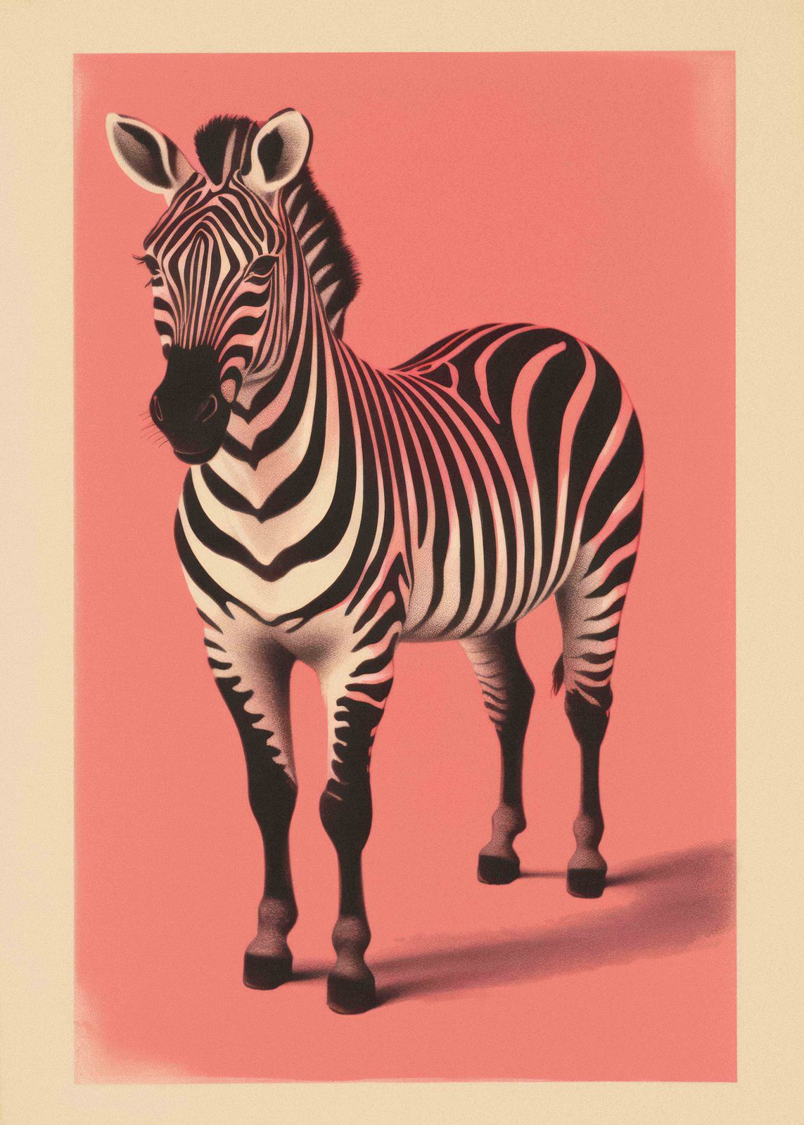 Poster - Zebraillustration