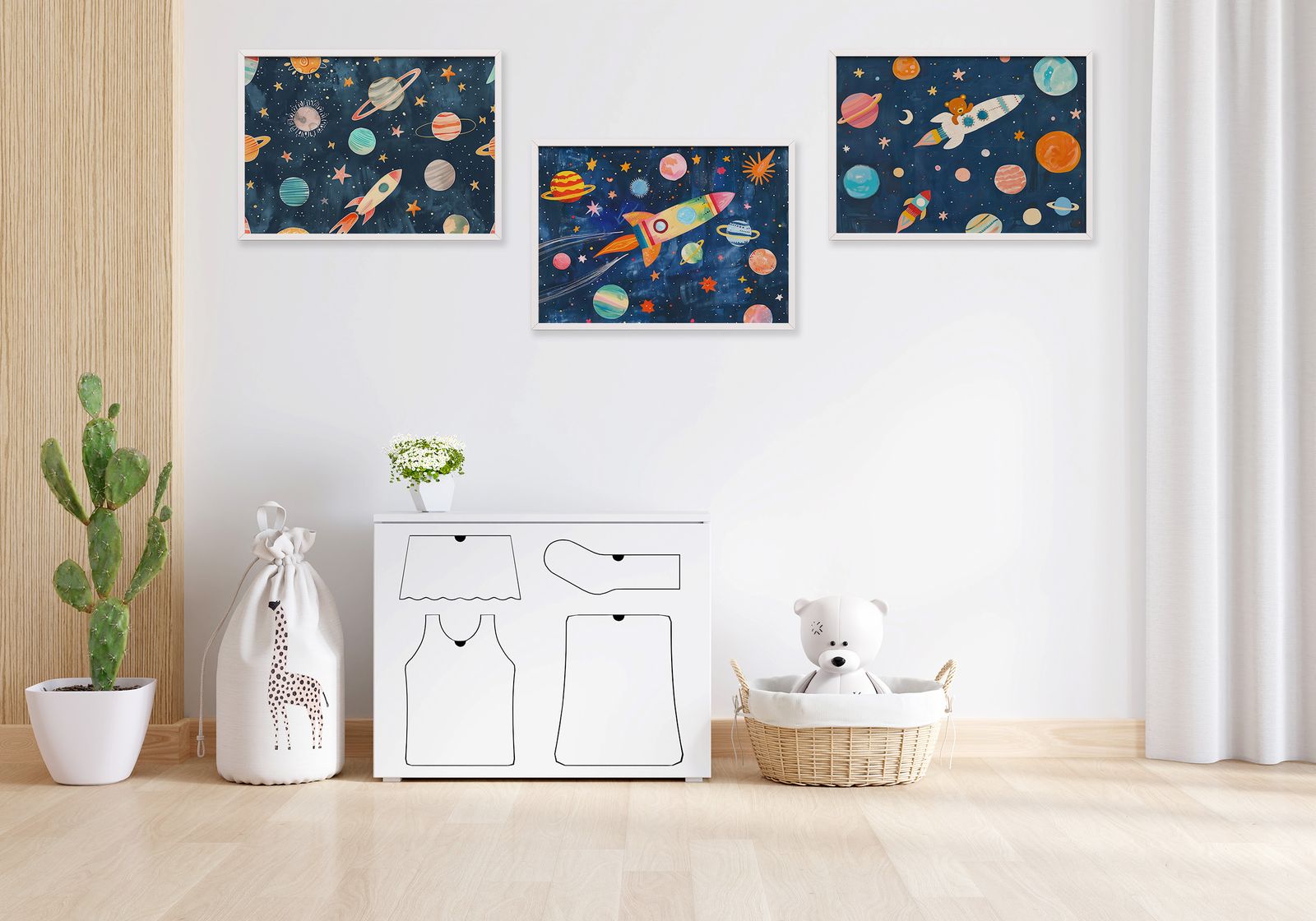 Poster - Rymdäventyr / Set om 3