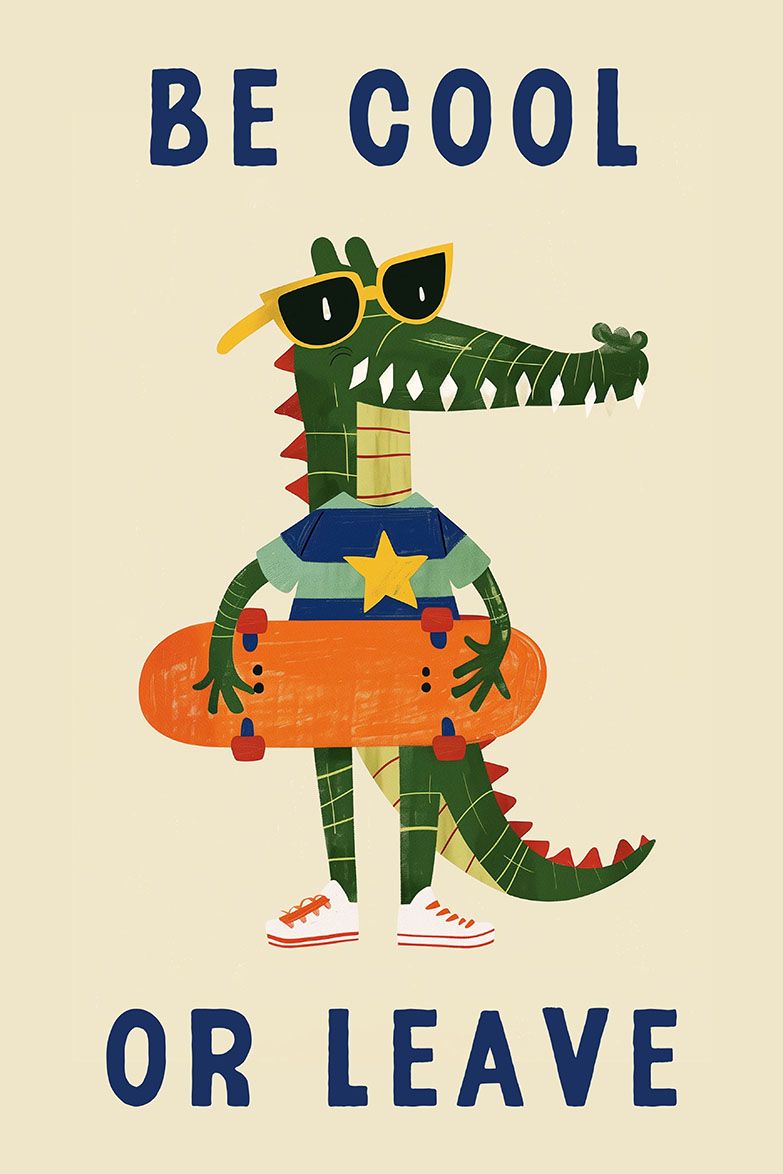 Poster - Cool Crocodile