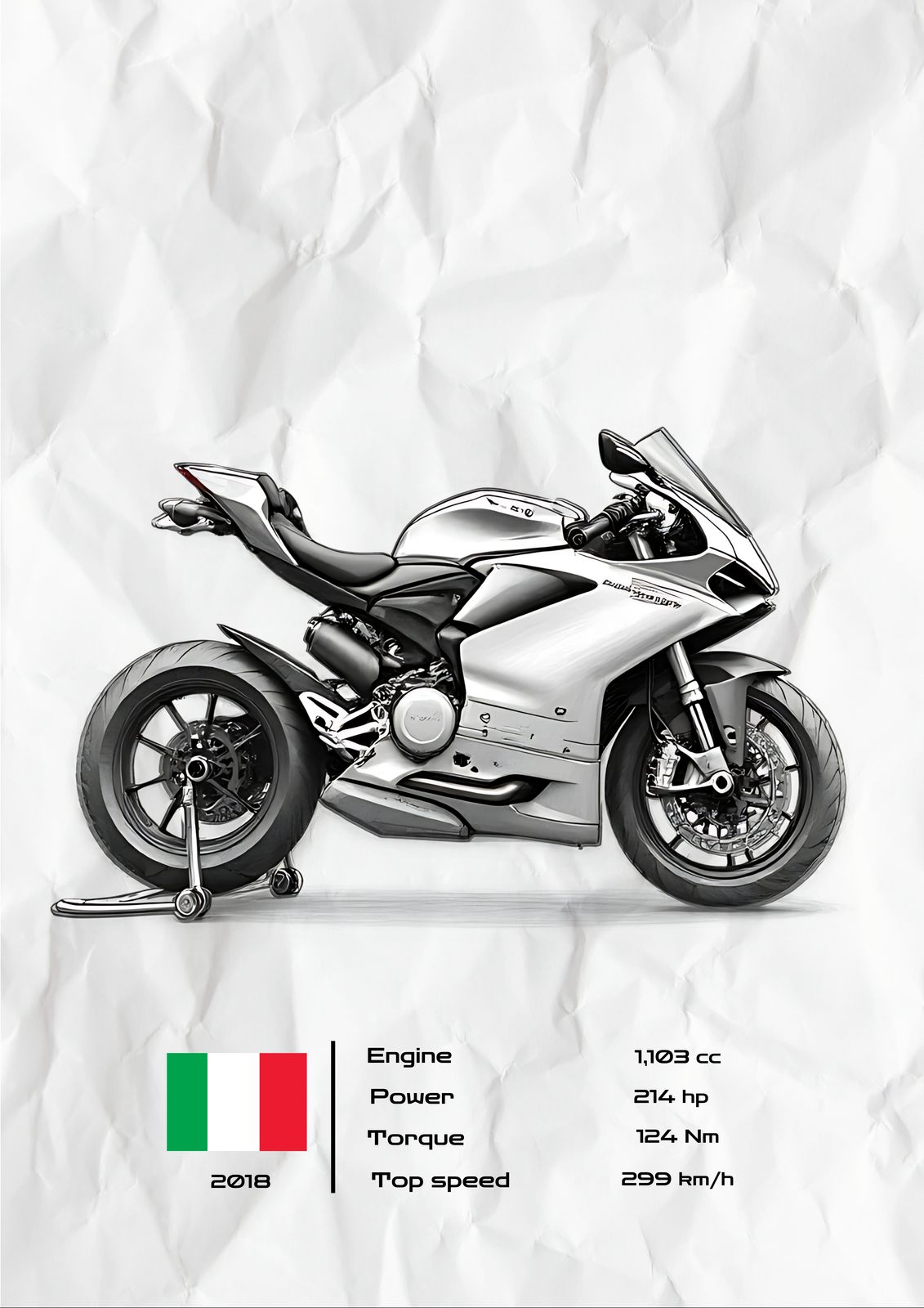 Poster - Italiensk Motorcykel Design