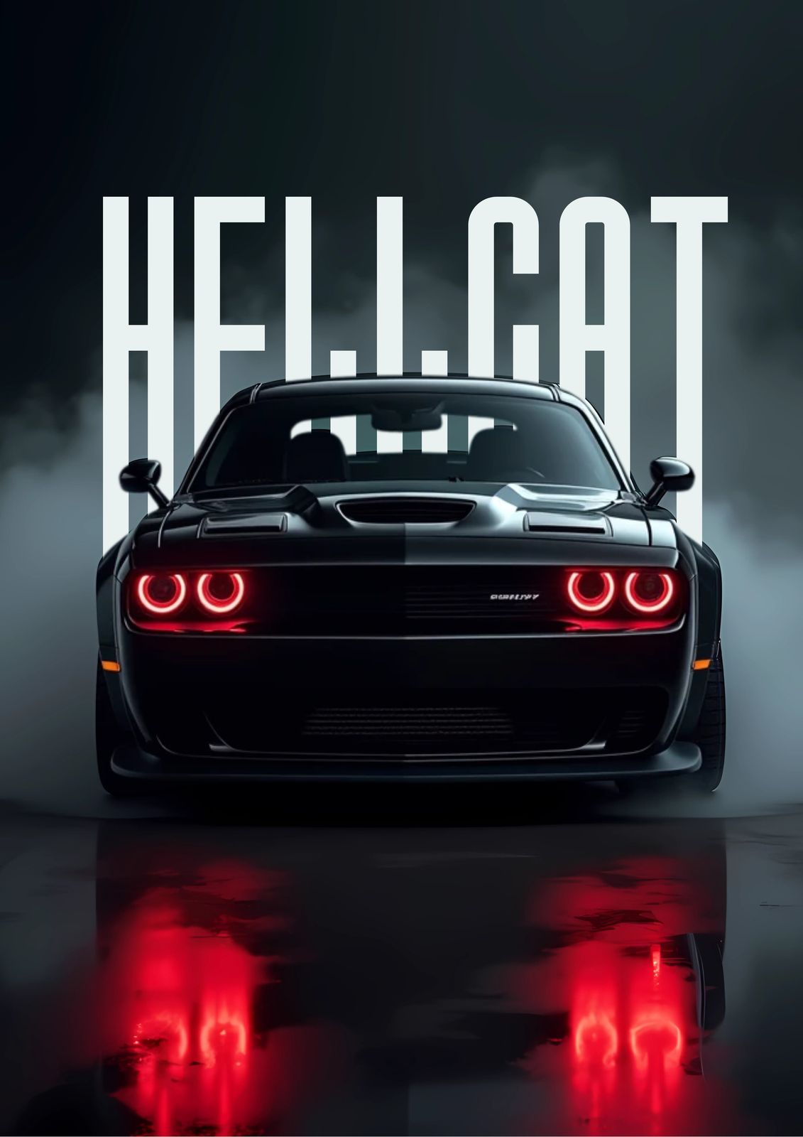 Poster - Hellcat Bil