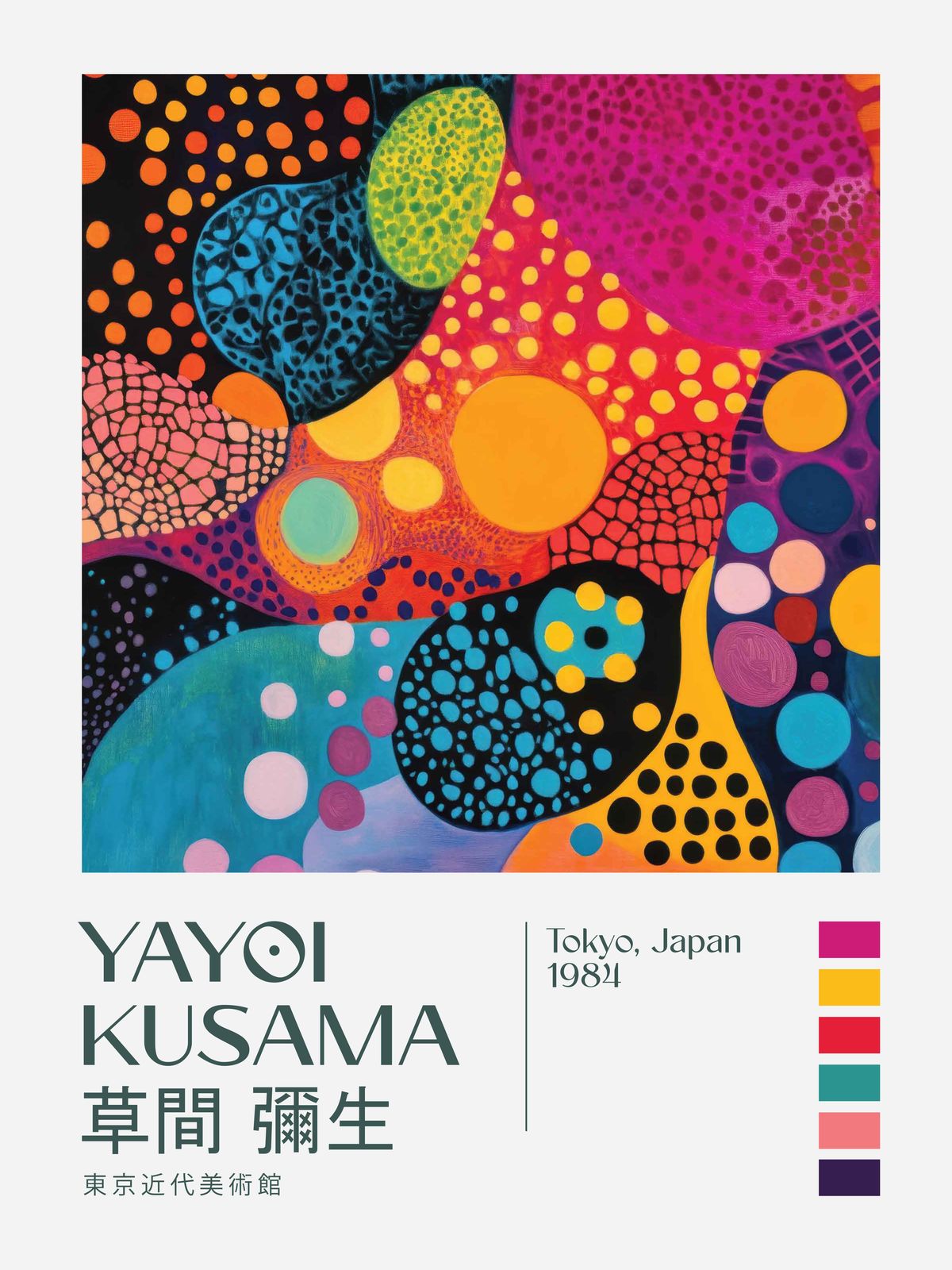 Poster - Yayoi Kusama Konstverk