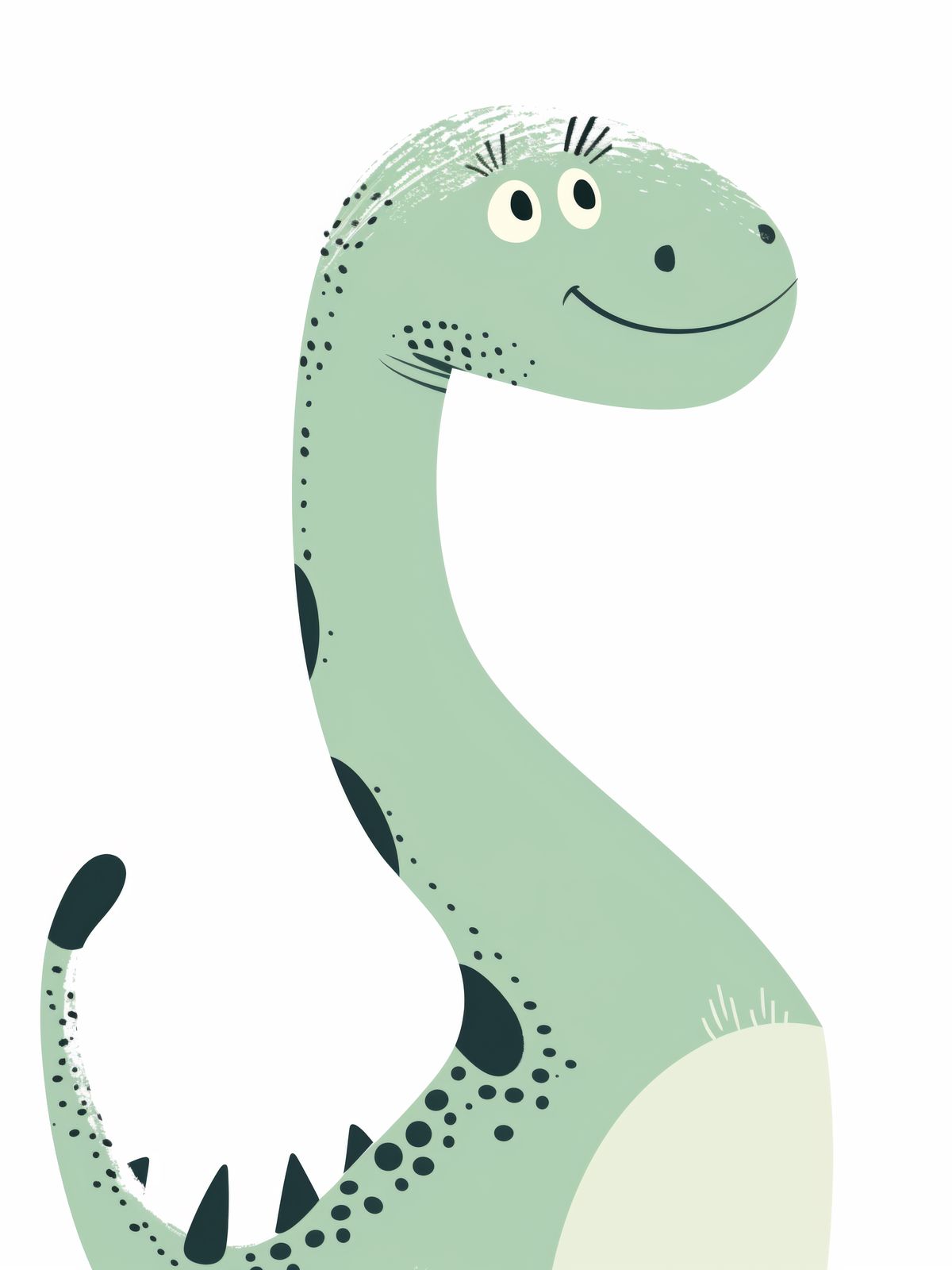 Poster - Grön Dinosaurie