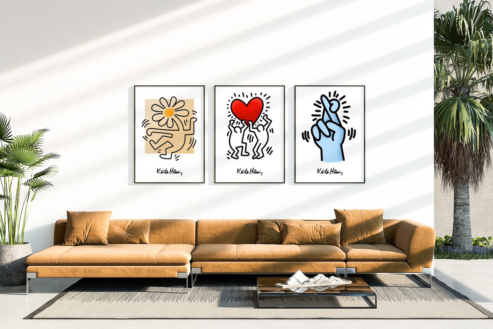 Poster - Keith Haring Art / Set om 3