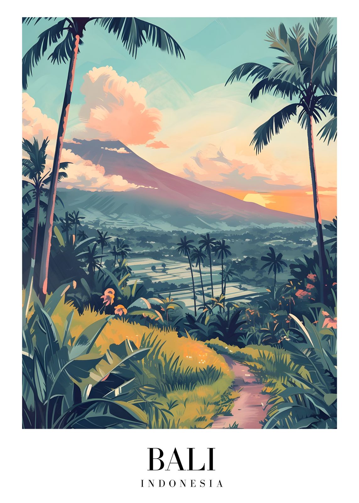 Poster - Bali landskap