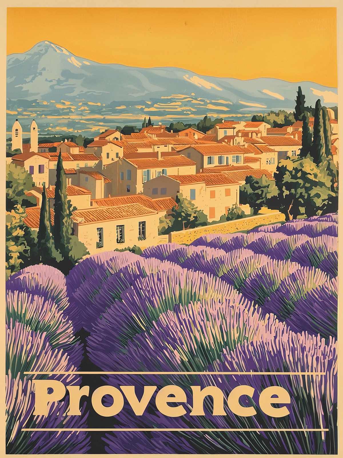 Poster - Provence Landskap