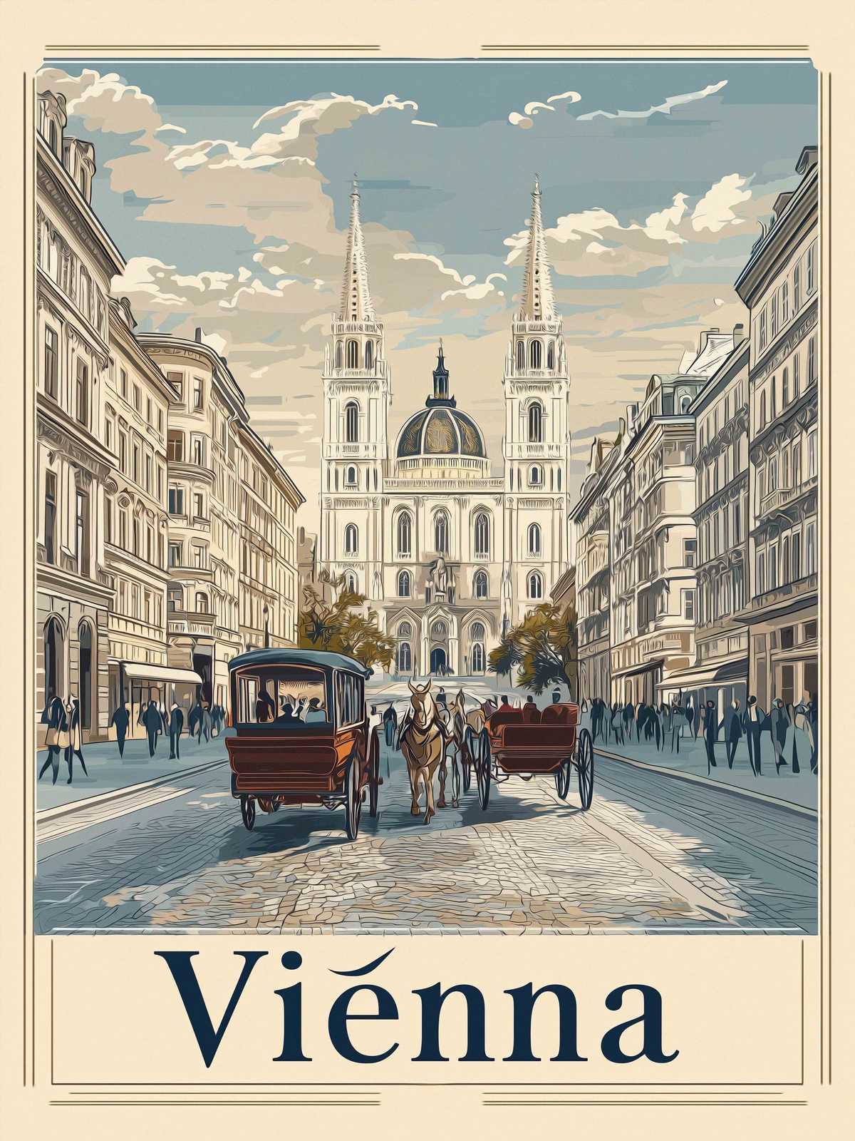 Poster - Wiens Stadsvy