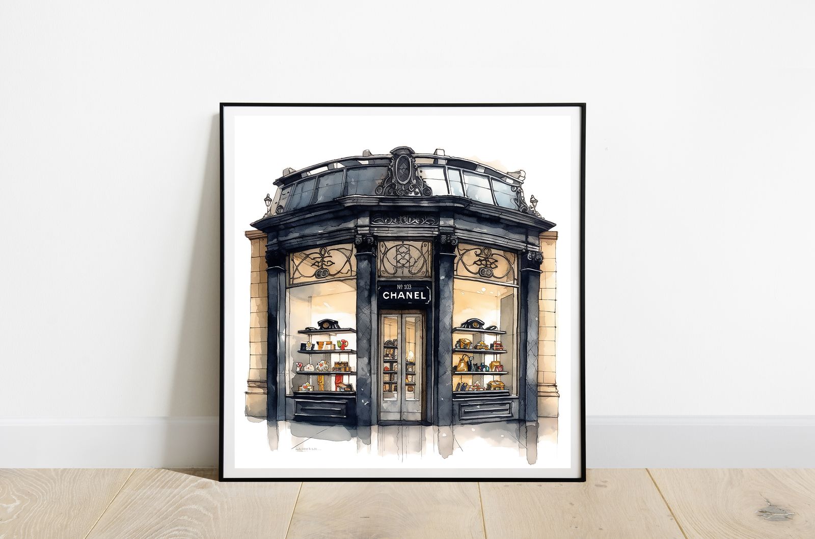 Chanel Butiksfasad Väggposter