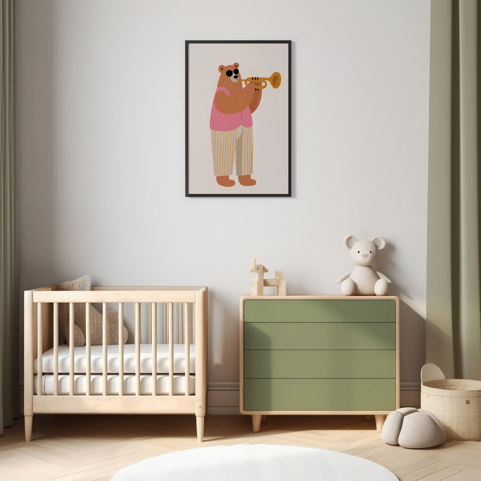Poster - Björn med Trumpet
