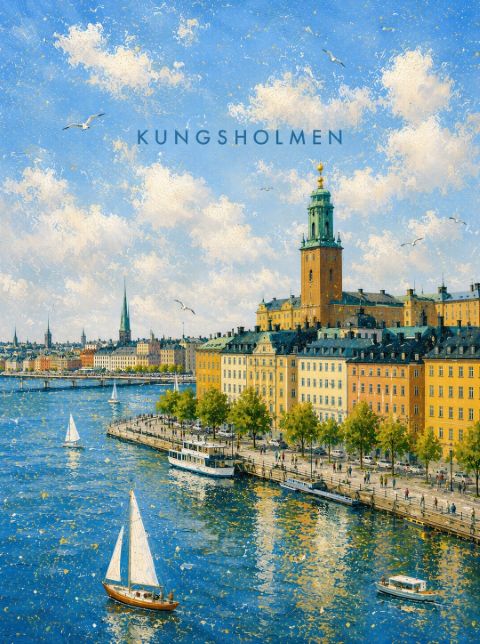 Poster - Kungsholmen Vattnet
