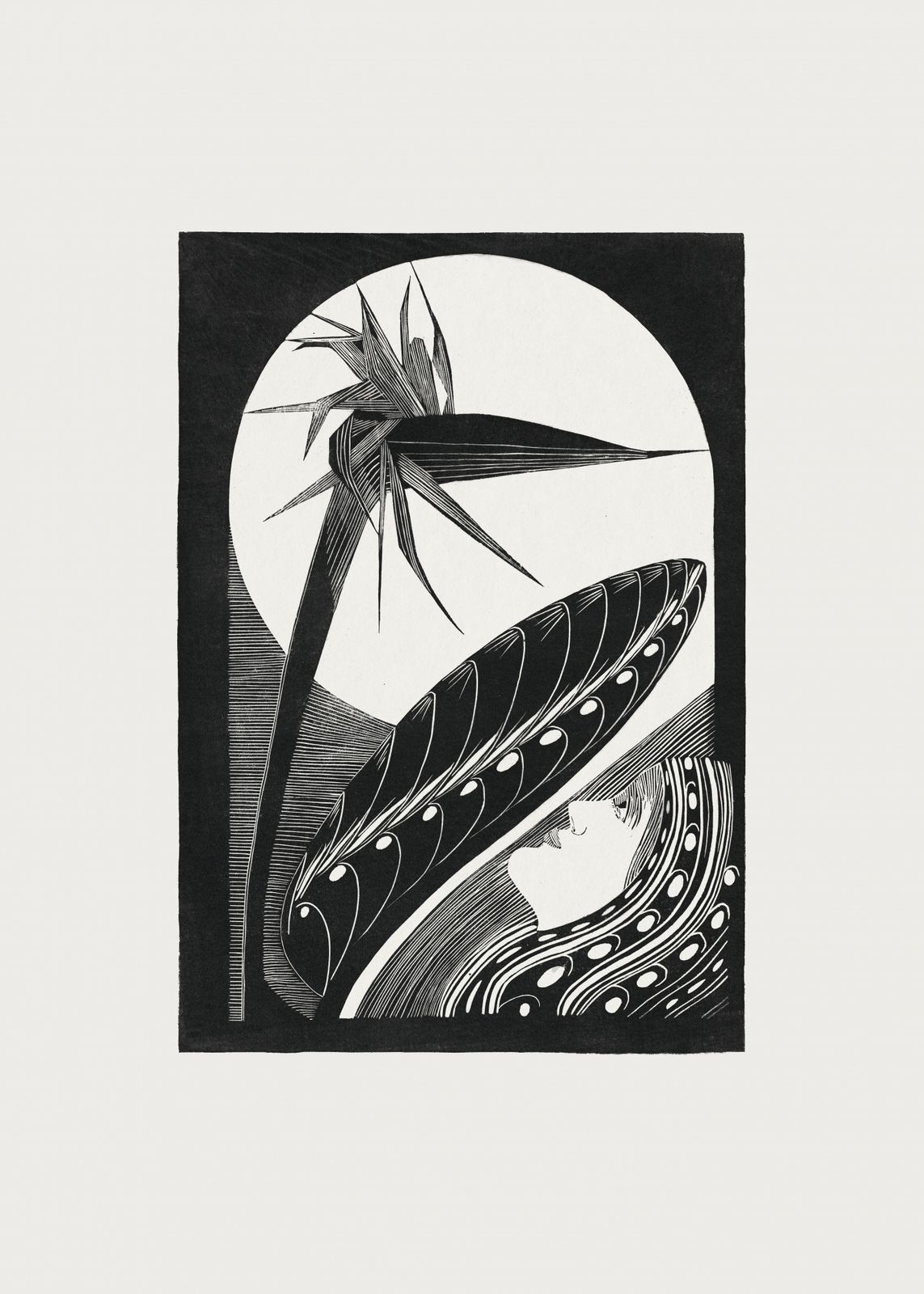 Poster - Abstrakt Botanisk Konst
