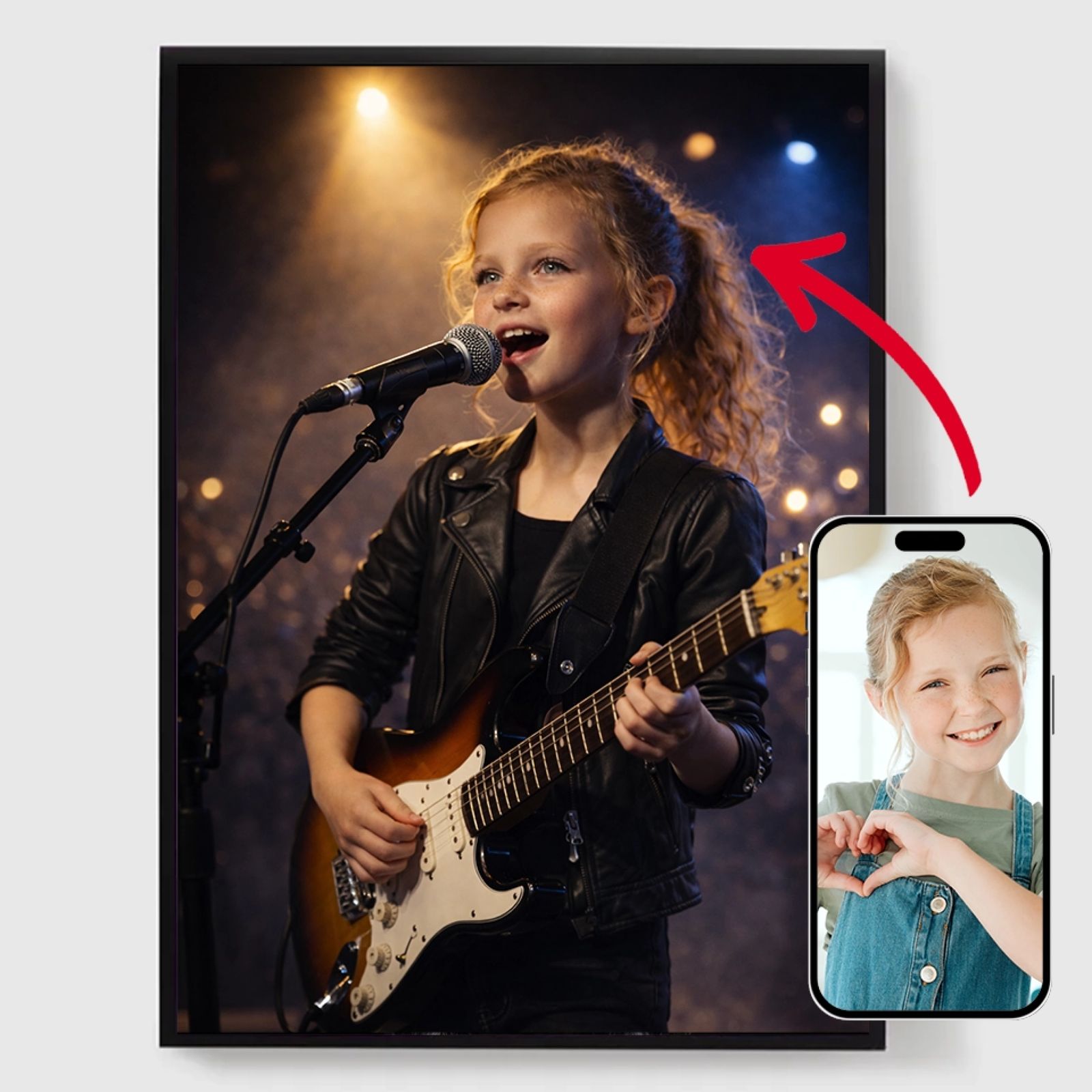 Personlig Poster - Barnkonsertsångare - AI Poster