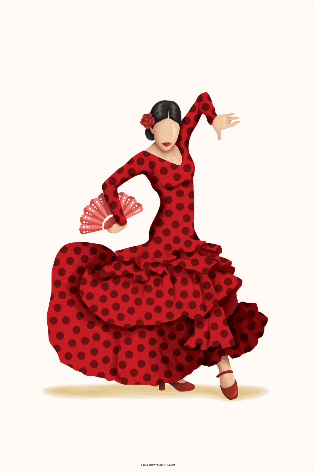 Poster - Flamenco Danskonst