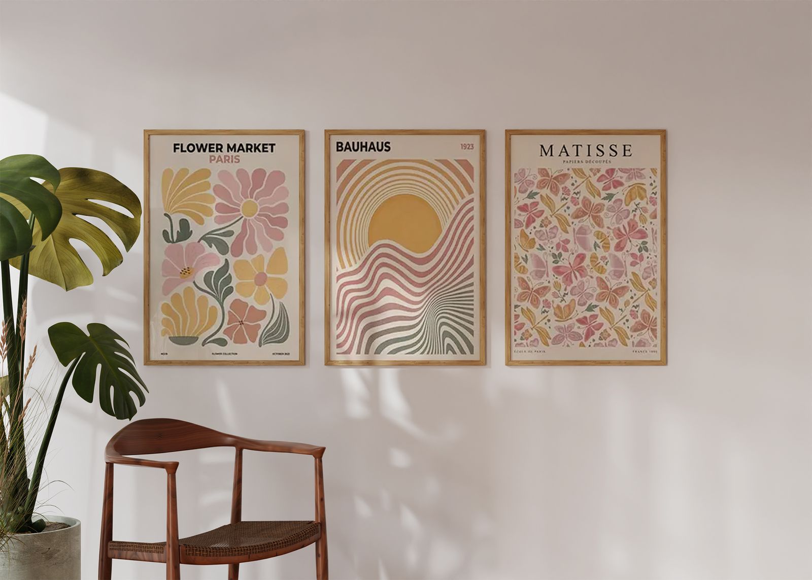 Poster - Bauhaus och Blomstermarknad / Set of 3