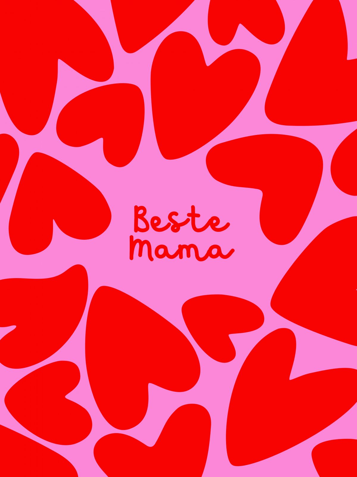 Affisch - Beste Mama Hjärtan
