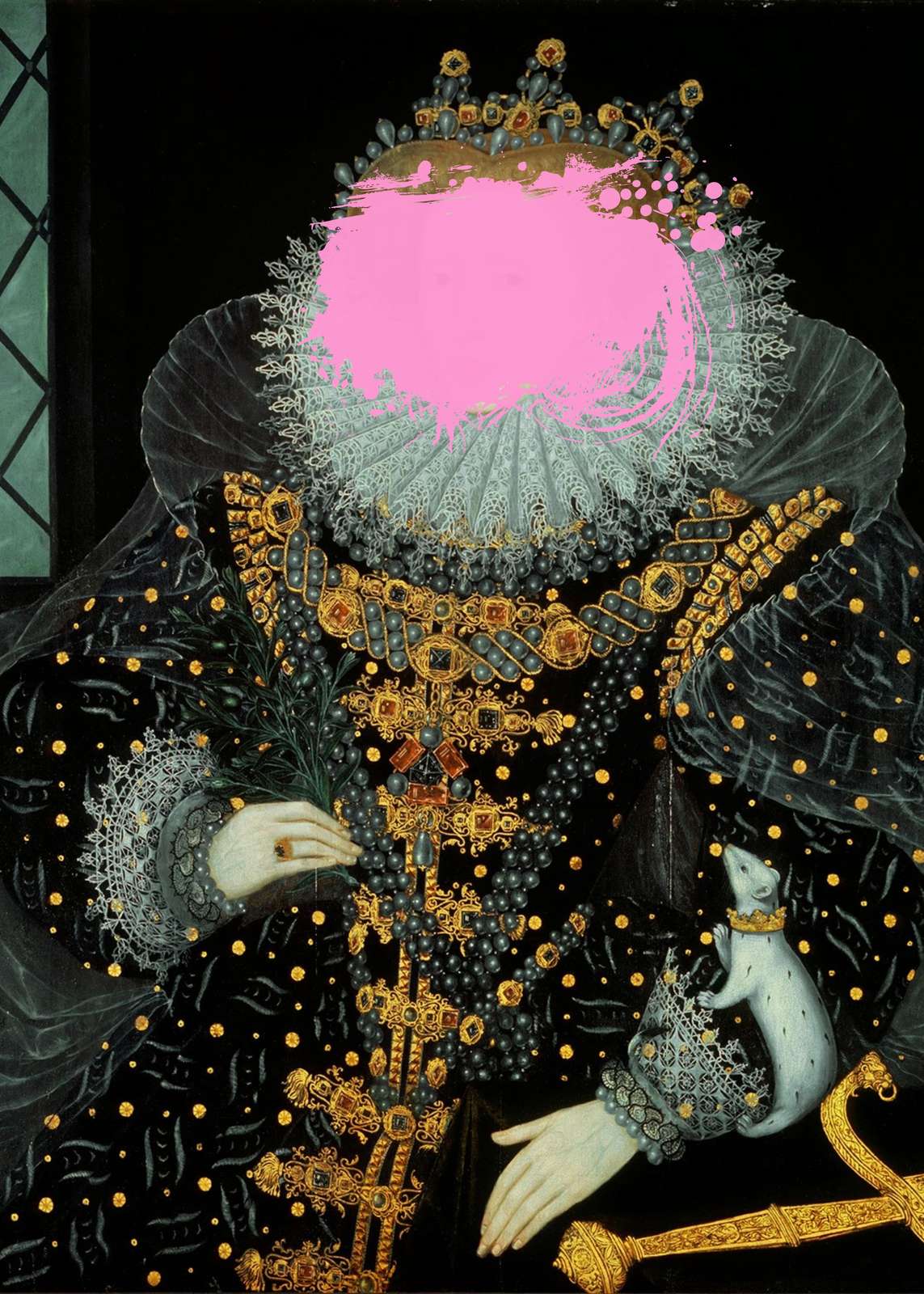 Affisch - Ändrat Elizabethanskt Porträtt