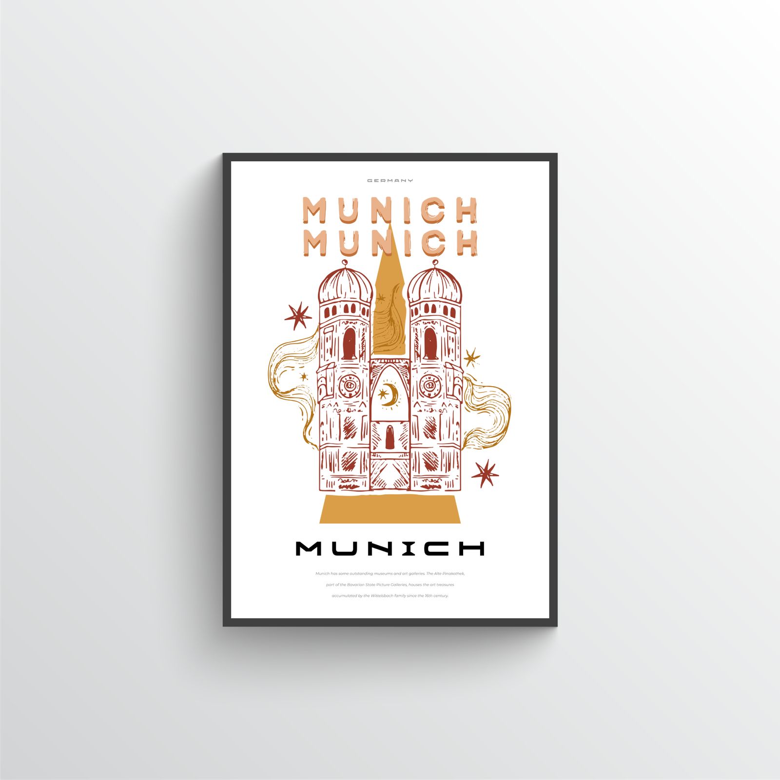 München Tyskland Poster