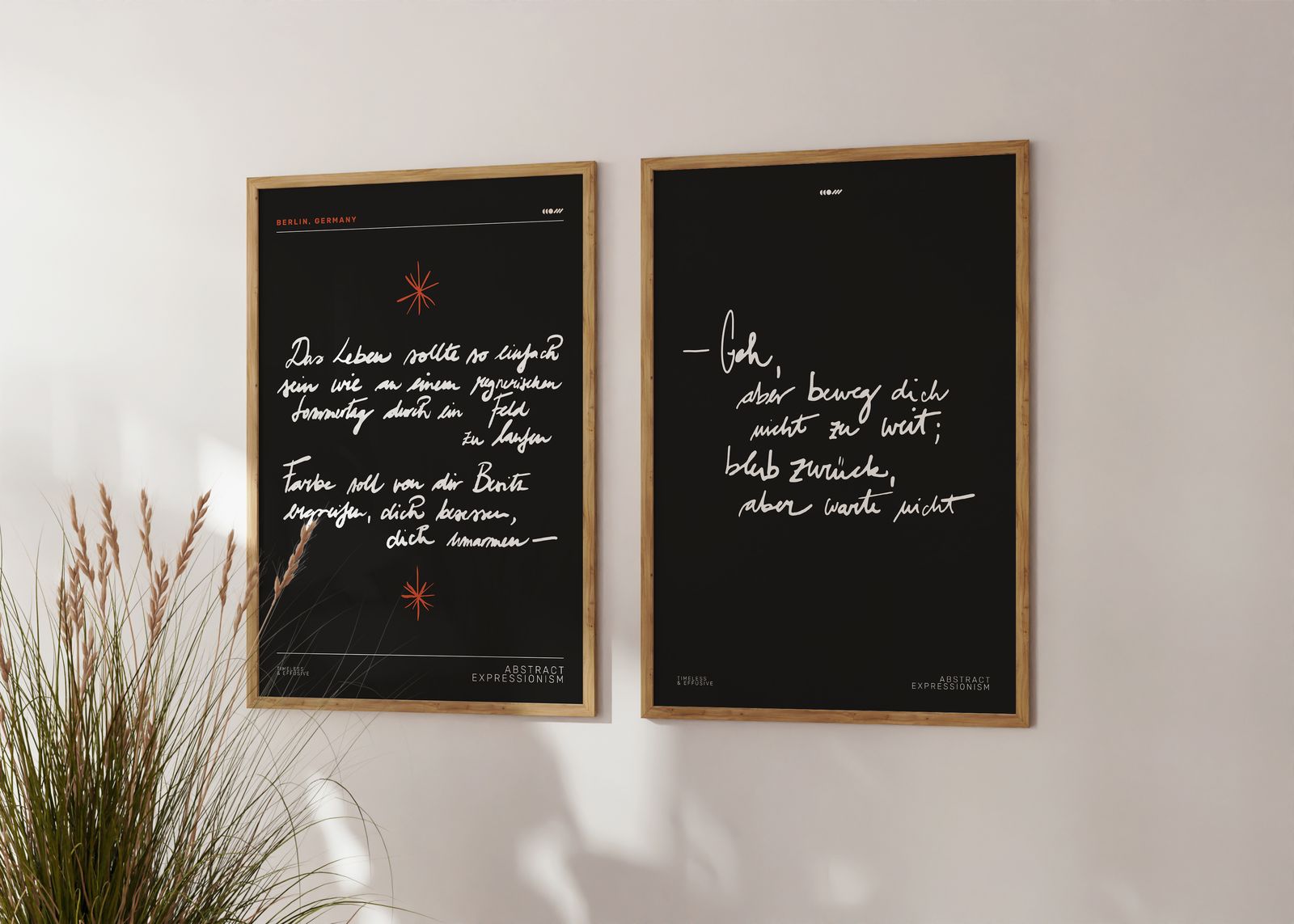 Poster - Abstrakt Expressionism / Set of 2