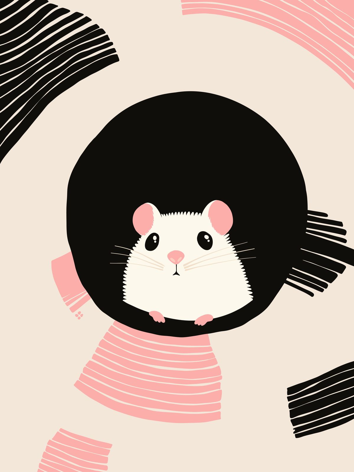 Poster - Söt Hamsterdesign