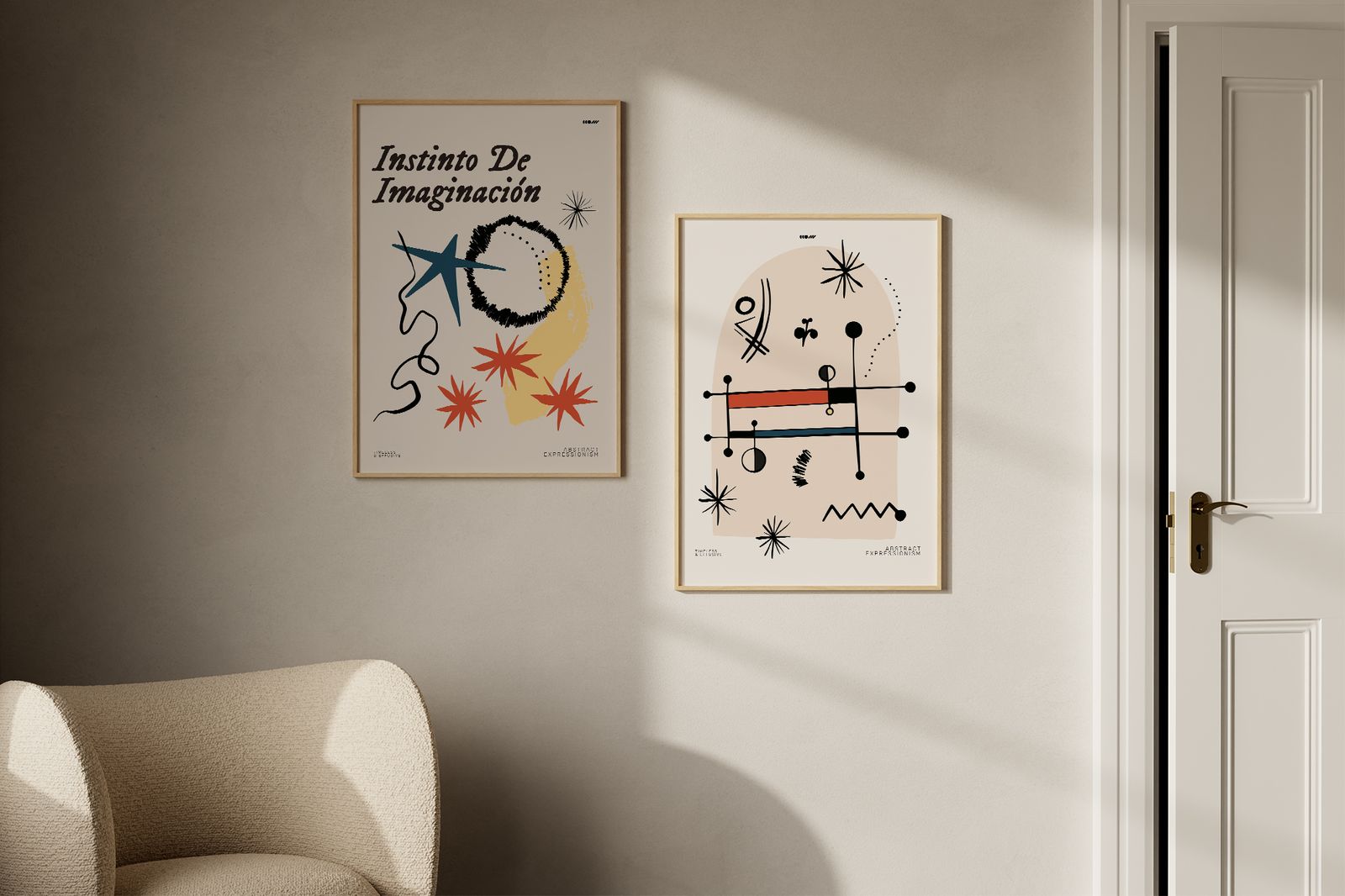Poster - Instinto De Imaginación / Set om 2