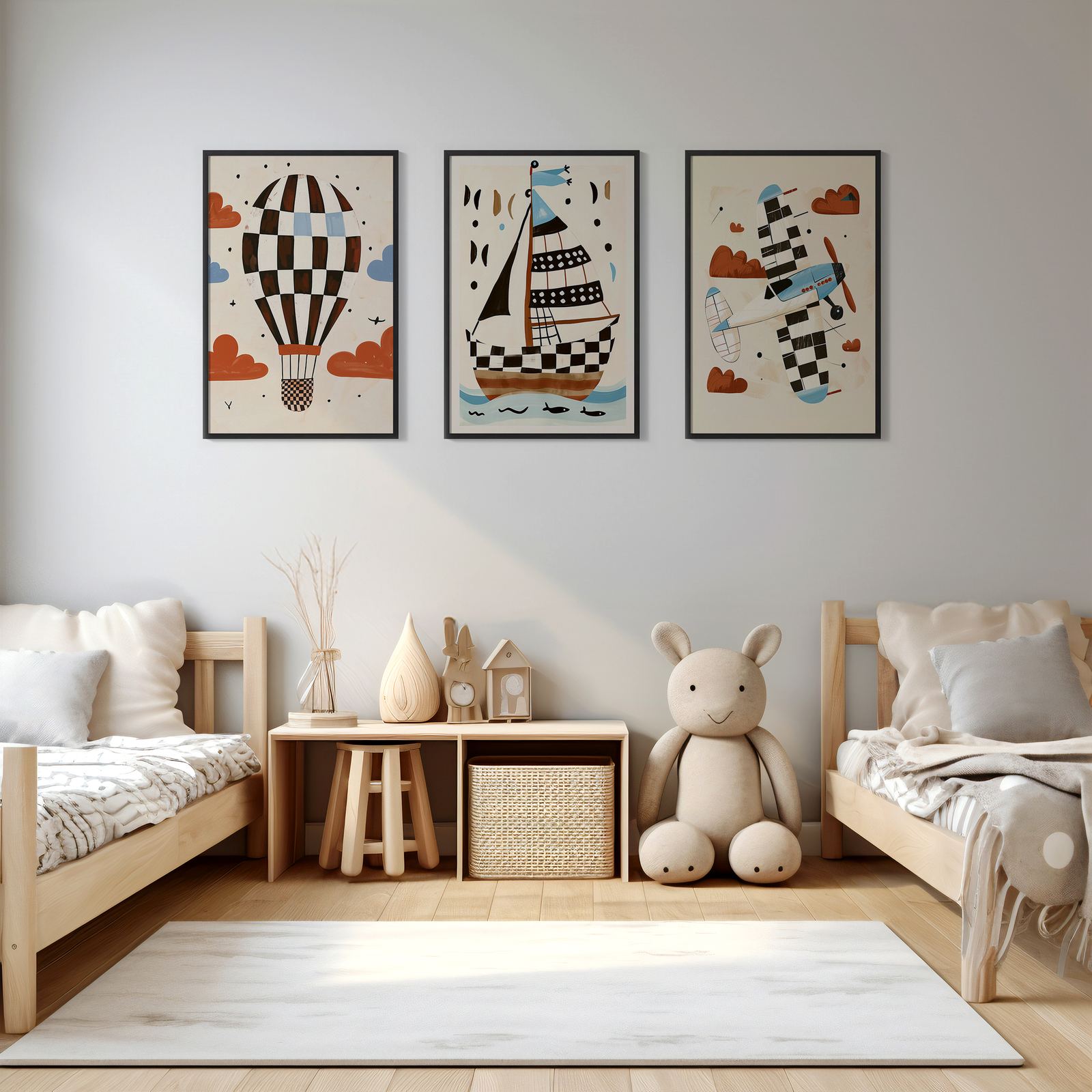 Poster - Nautiskt Äventyr / Set av 3