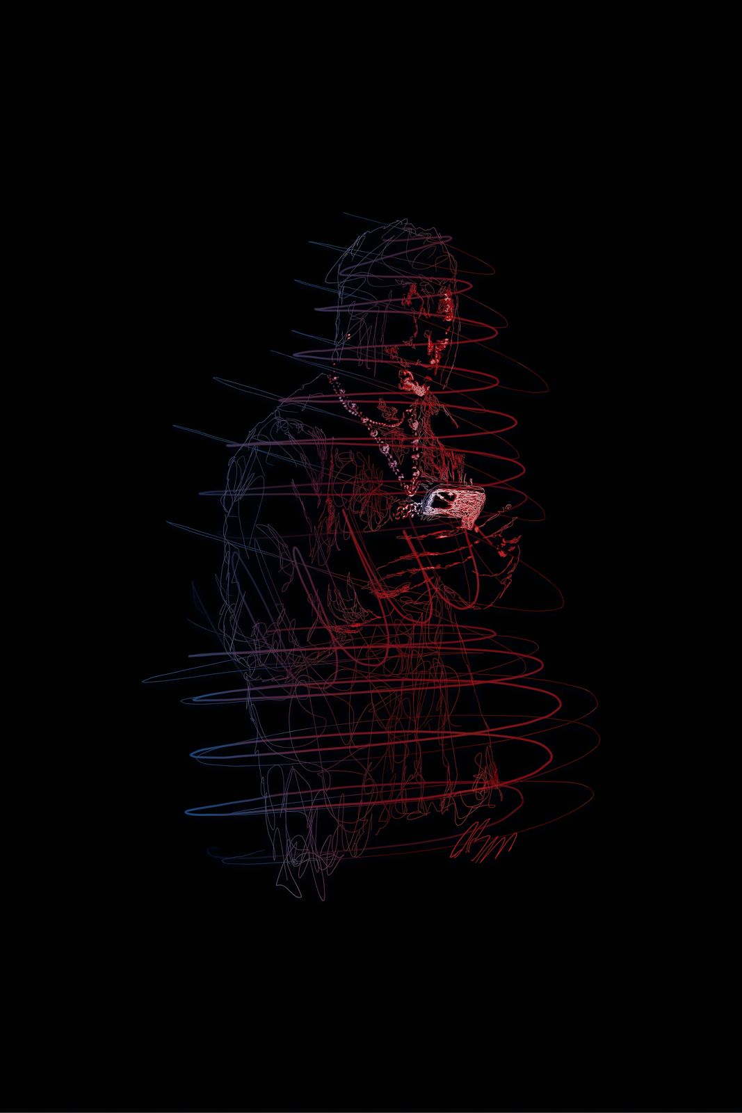 Poster - Abstrakt Figur