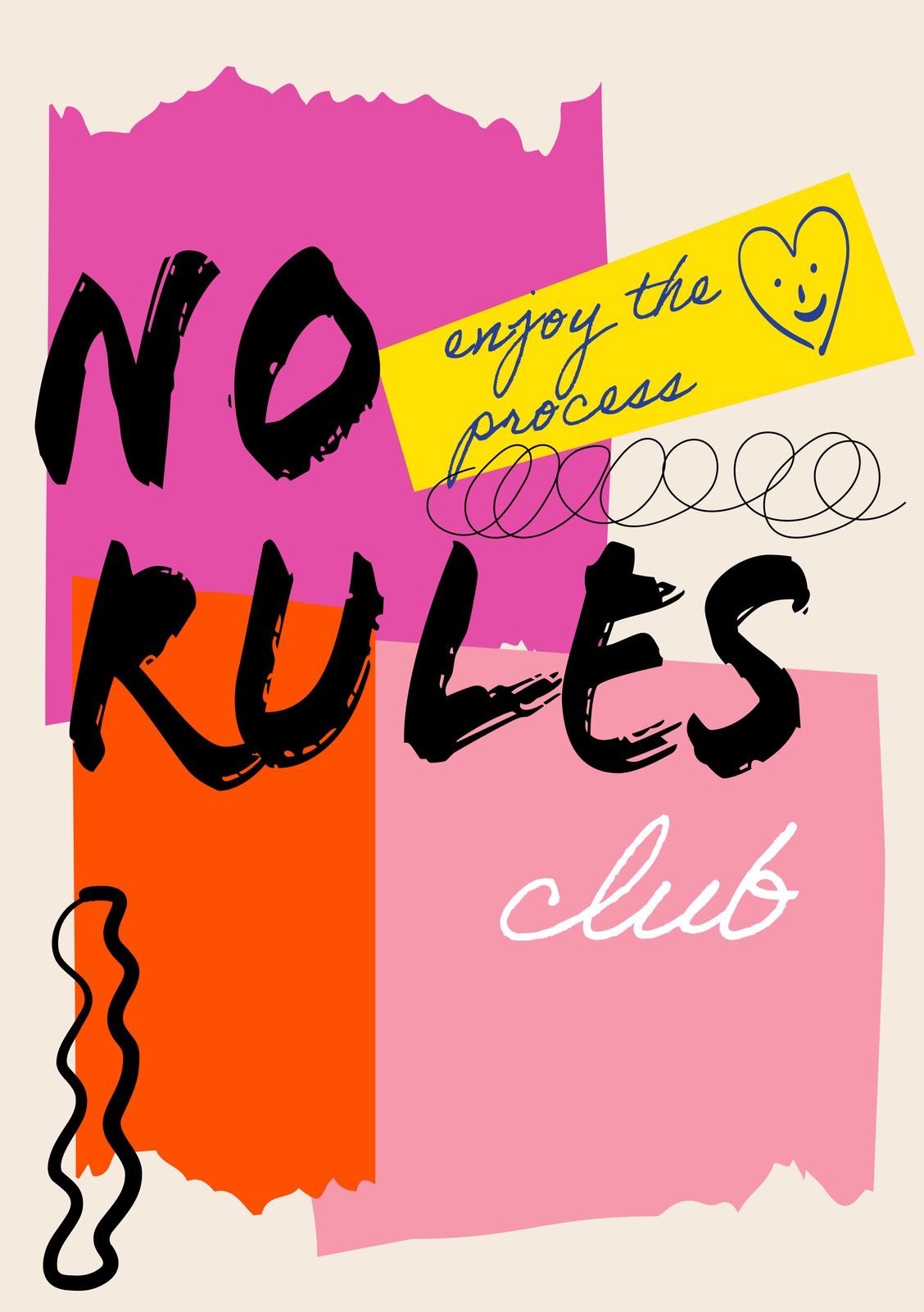 Poster - No Rules Club