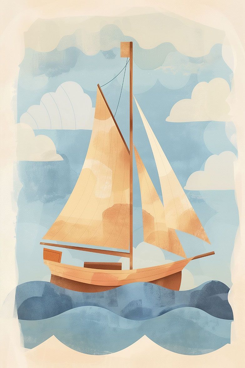 Poster - Segelbåt