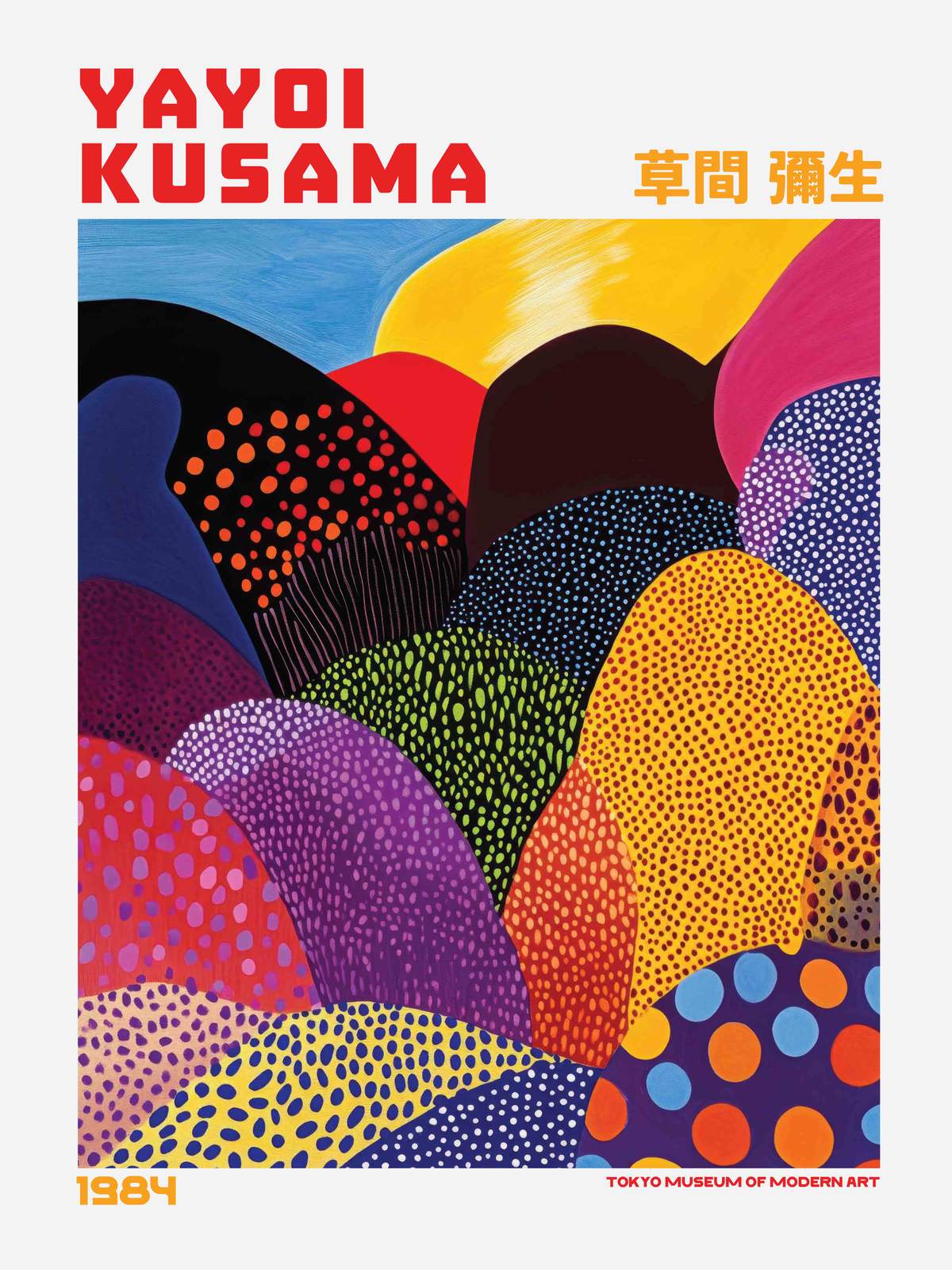 Affisch - Yayoi Kusama Tokyo Museum