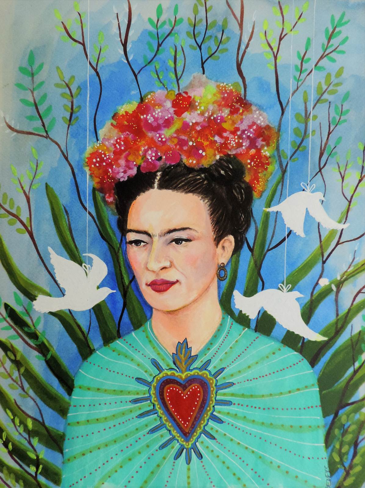 Poster - Frida Kahlo Konstverk