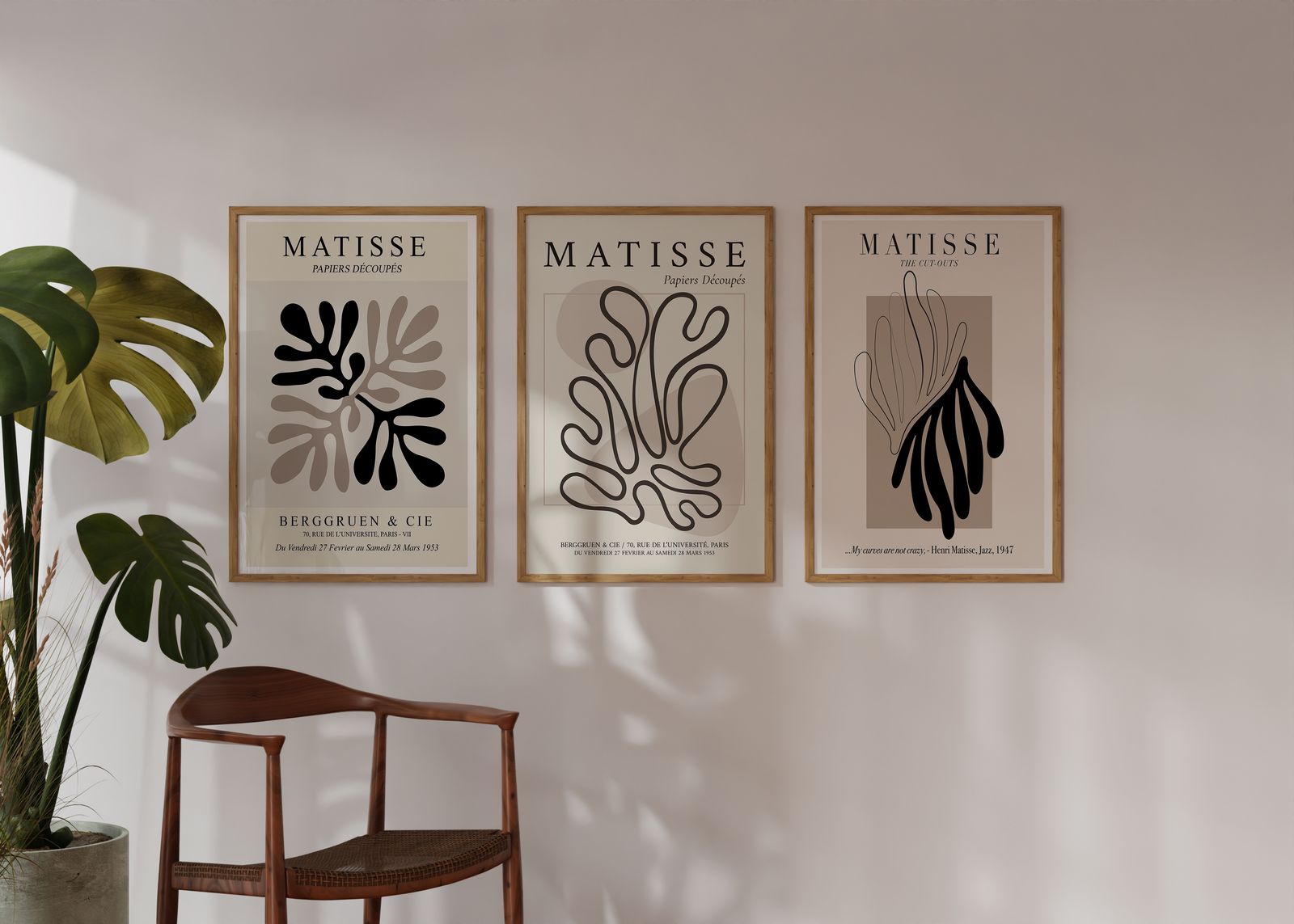 Poster - Matisse Cut-Outs / Set om 3