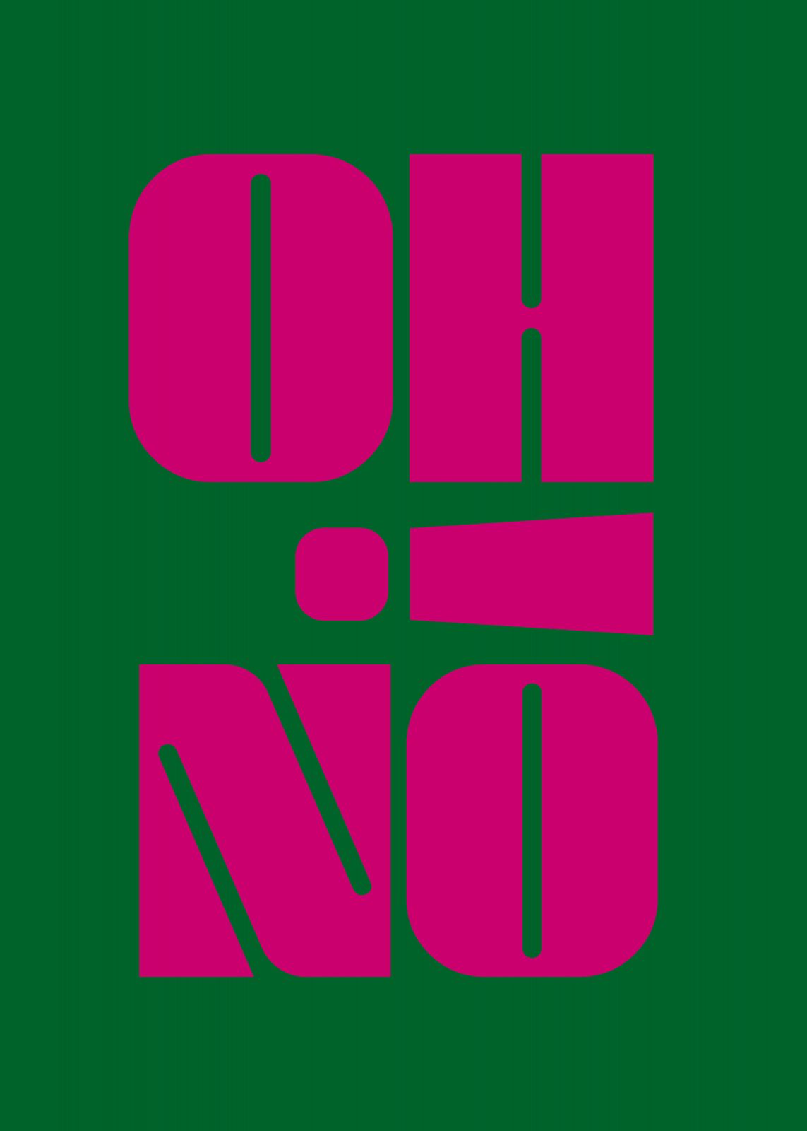 Poster - Oh No Typografi