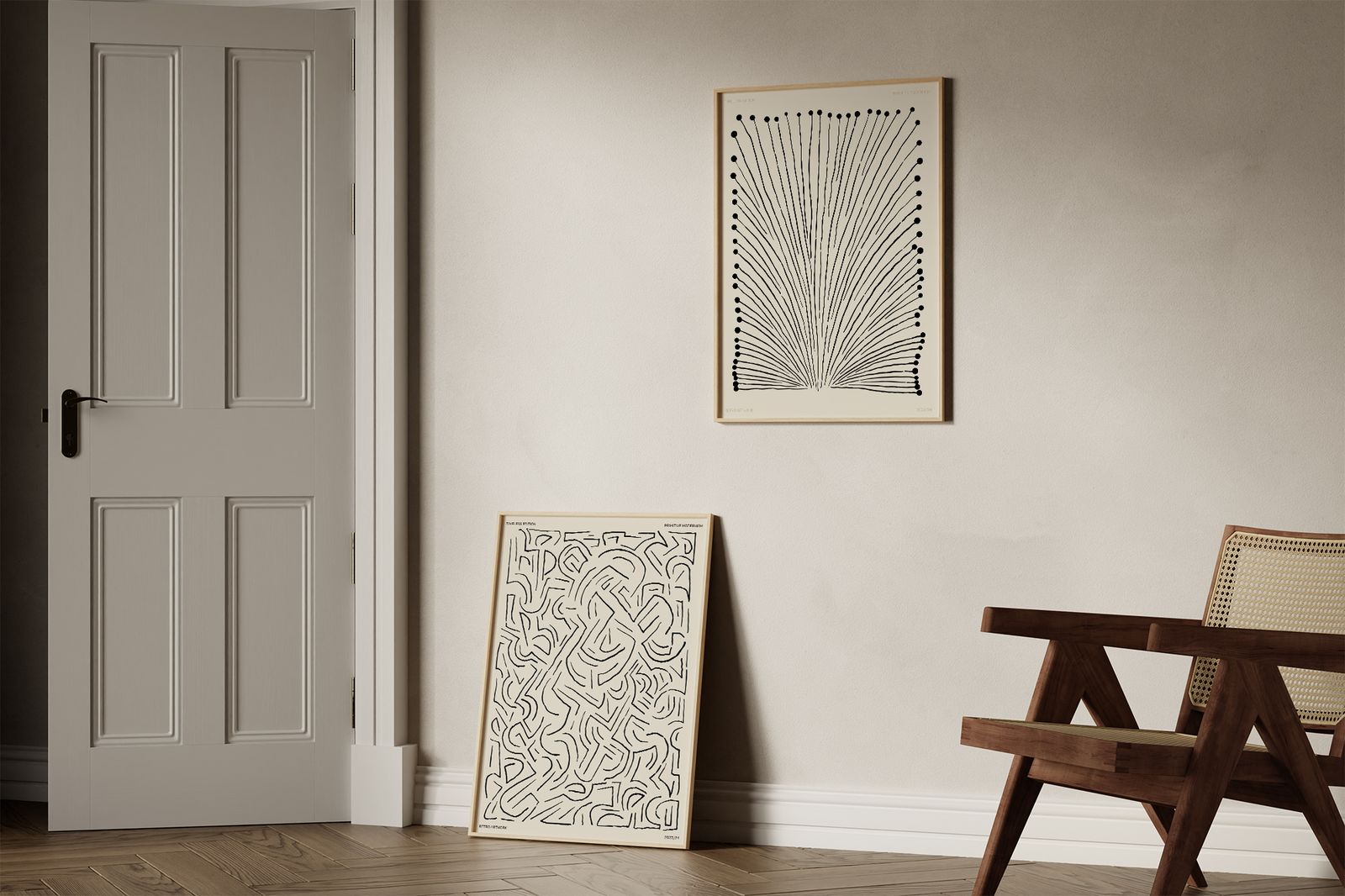 Poster - Primitiv Modernism Set av 2