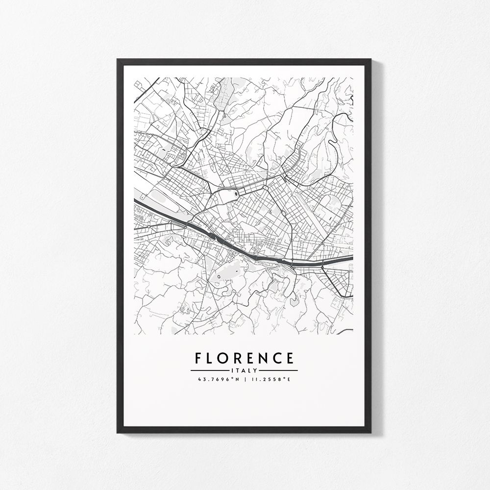 Poster - Florens Karta Italien