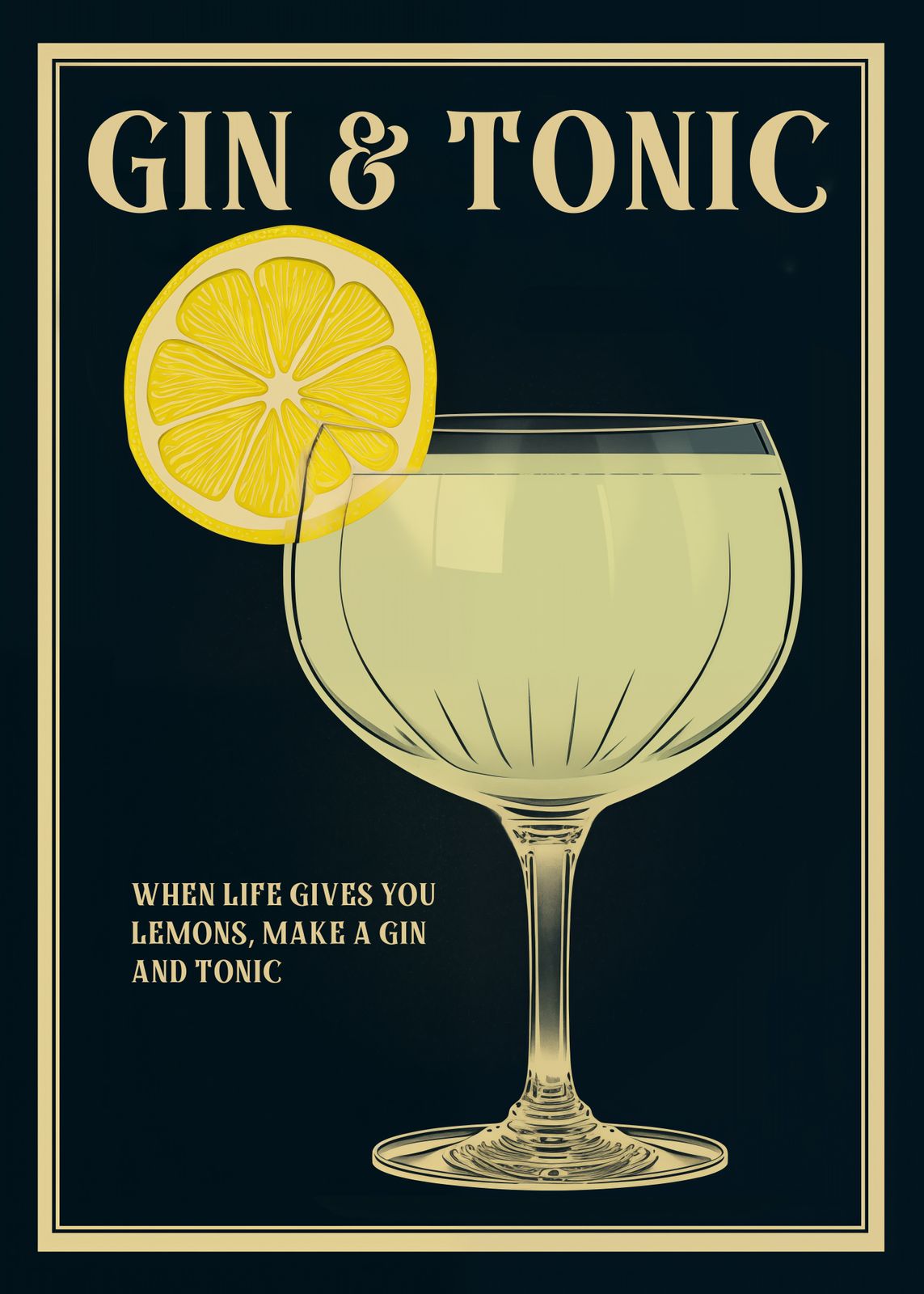 Poster - Gin & Tonic