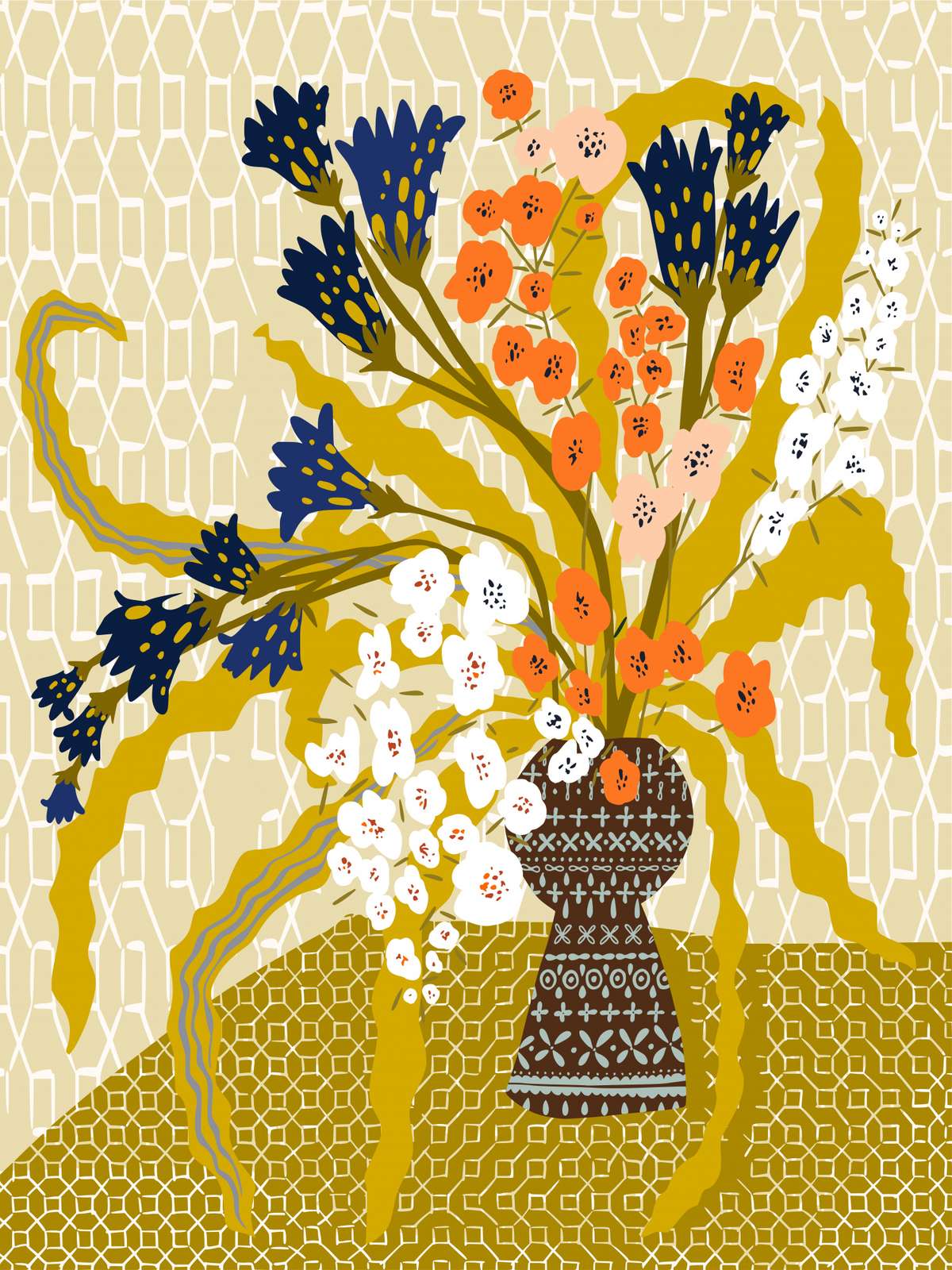 Poster - Blomvas Konstverk