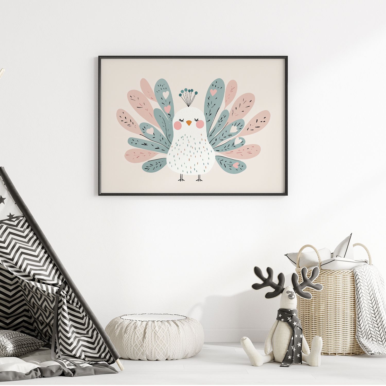 Poster - Lättsinnig Påfågel