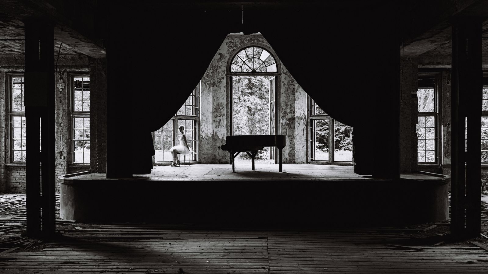 Poster - Ballerina och Piano