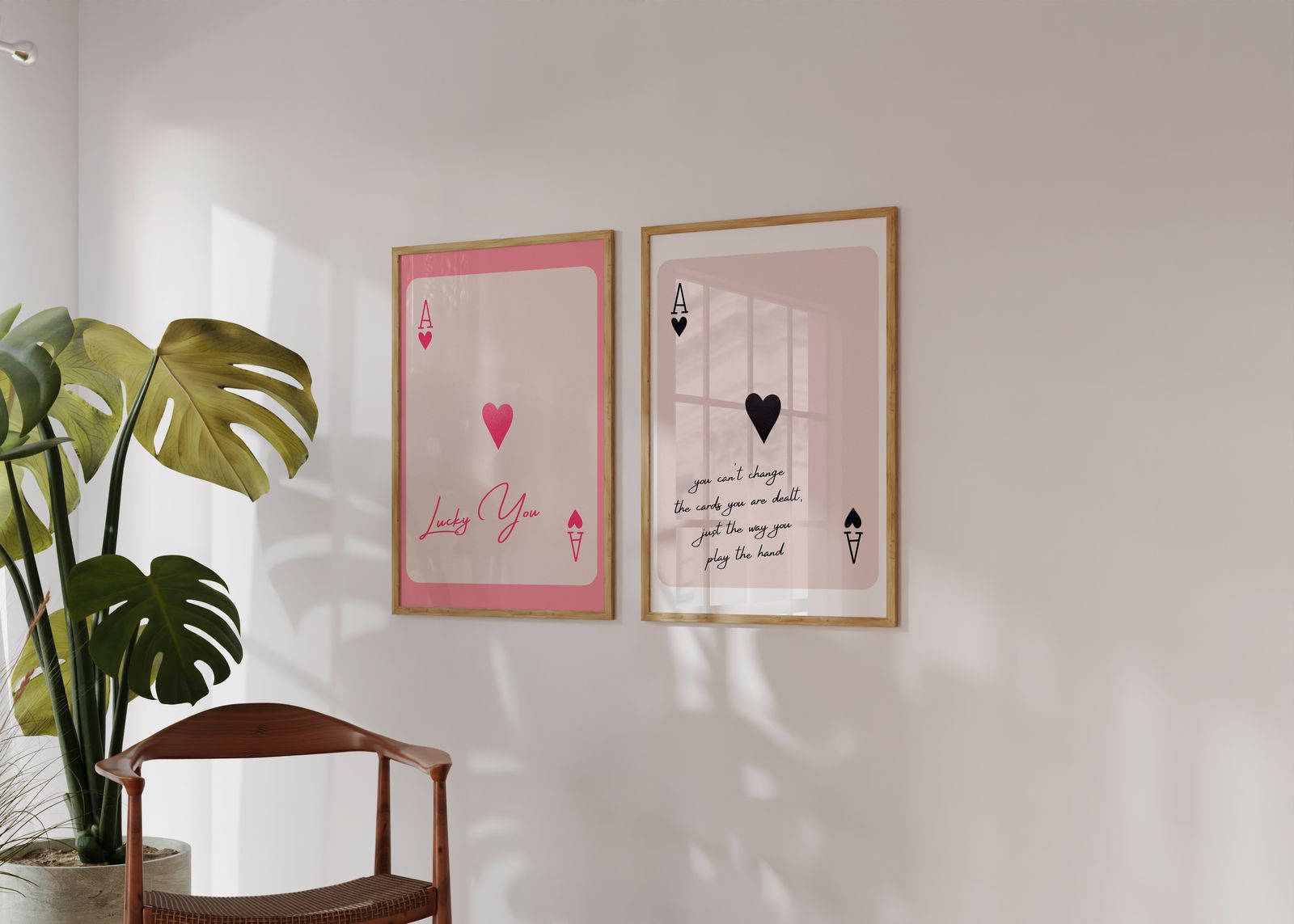 Poster - Spelkortsinspiration / Set om 2